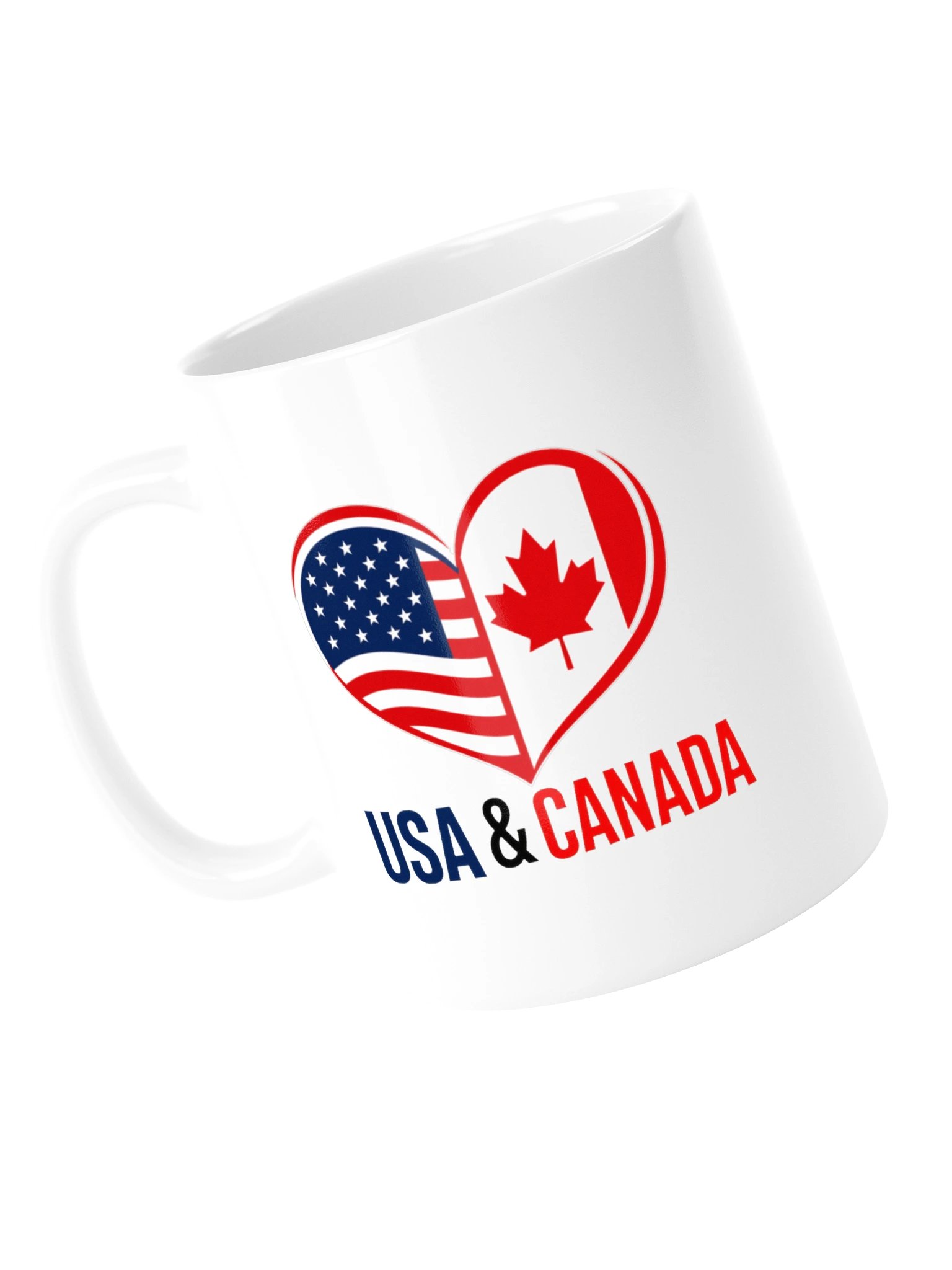 USA & Canada Friendship Heart-Flag Mug product image (5)