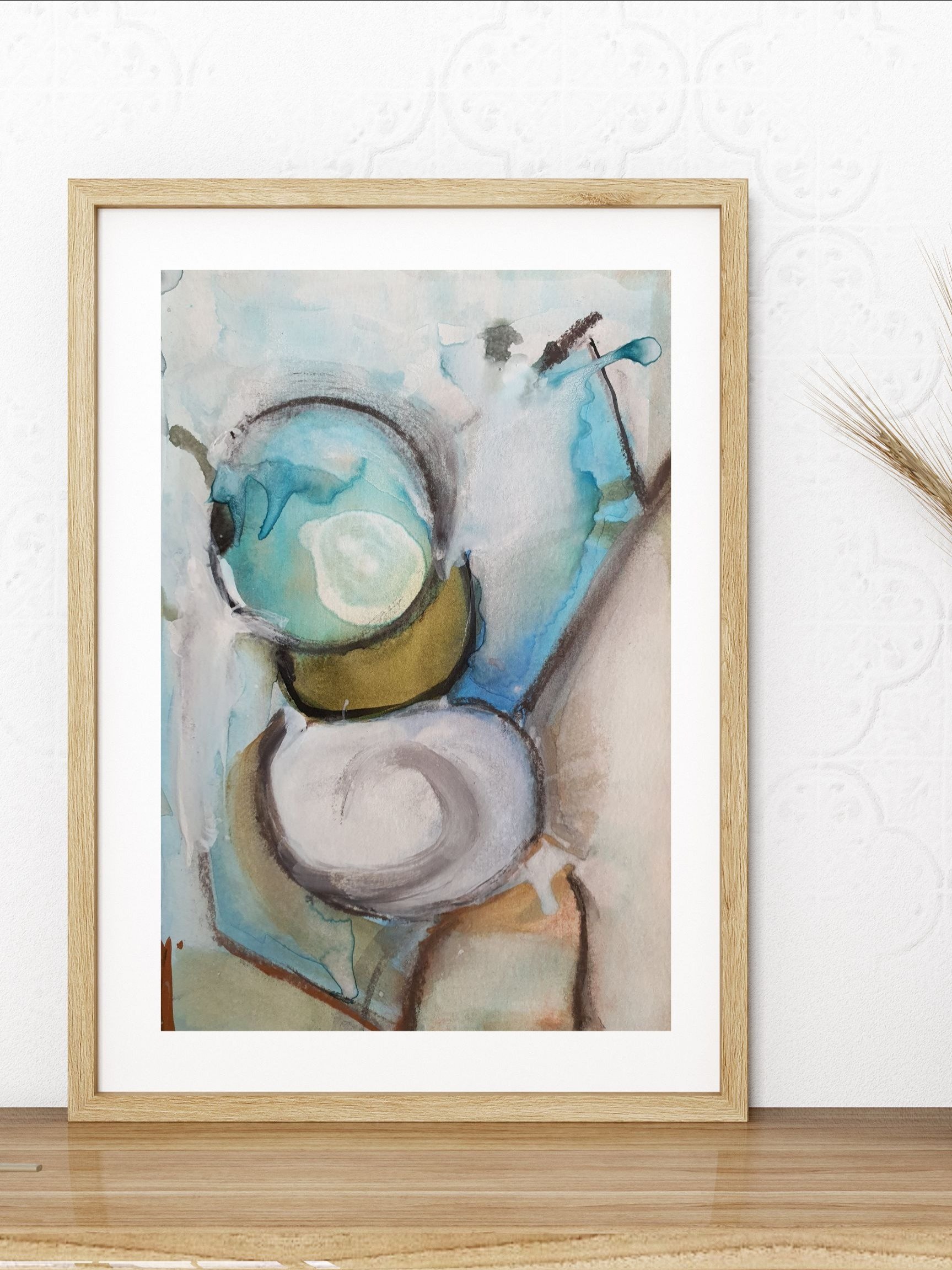 Unique Original Painting by Brigitte Reters "Ethereal Globes" product image (4)