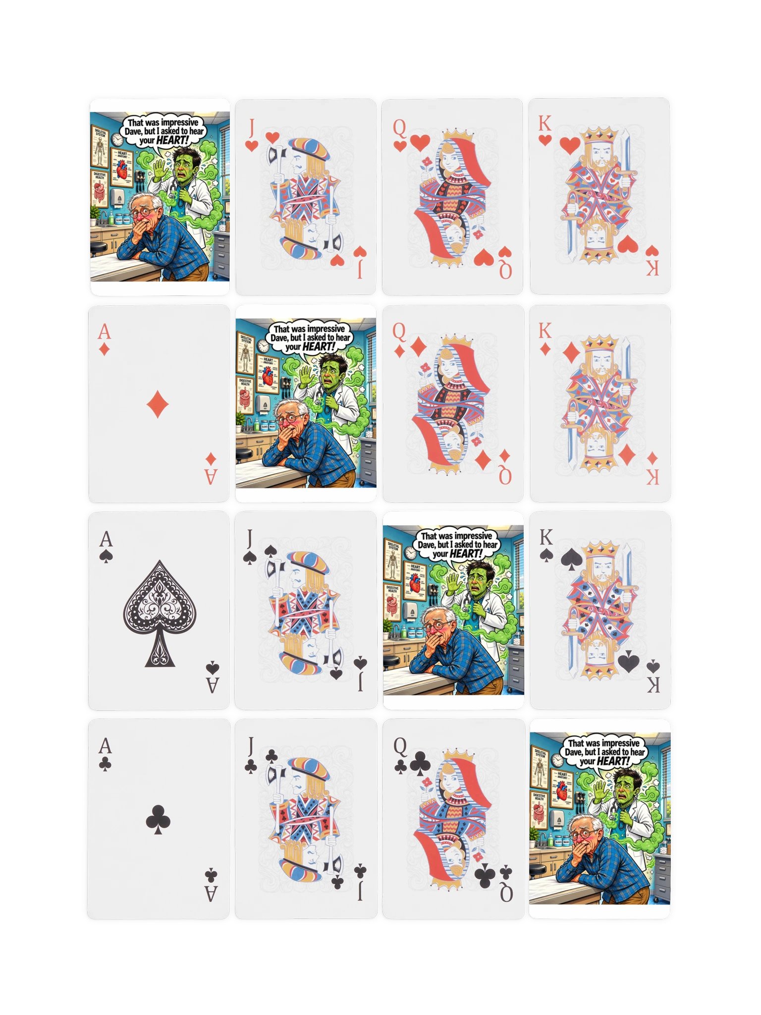 1 Earth Prints Hear Your Heart Dave Poker Playing Cards product image (5)