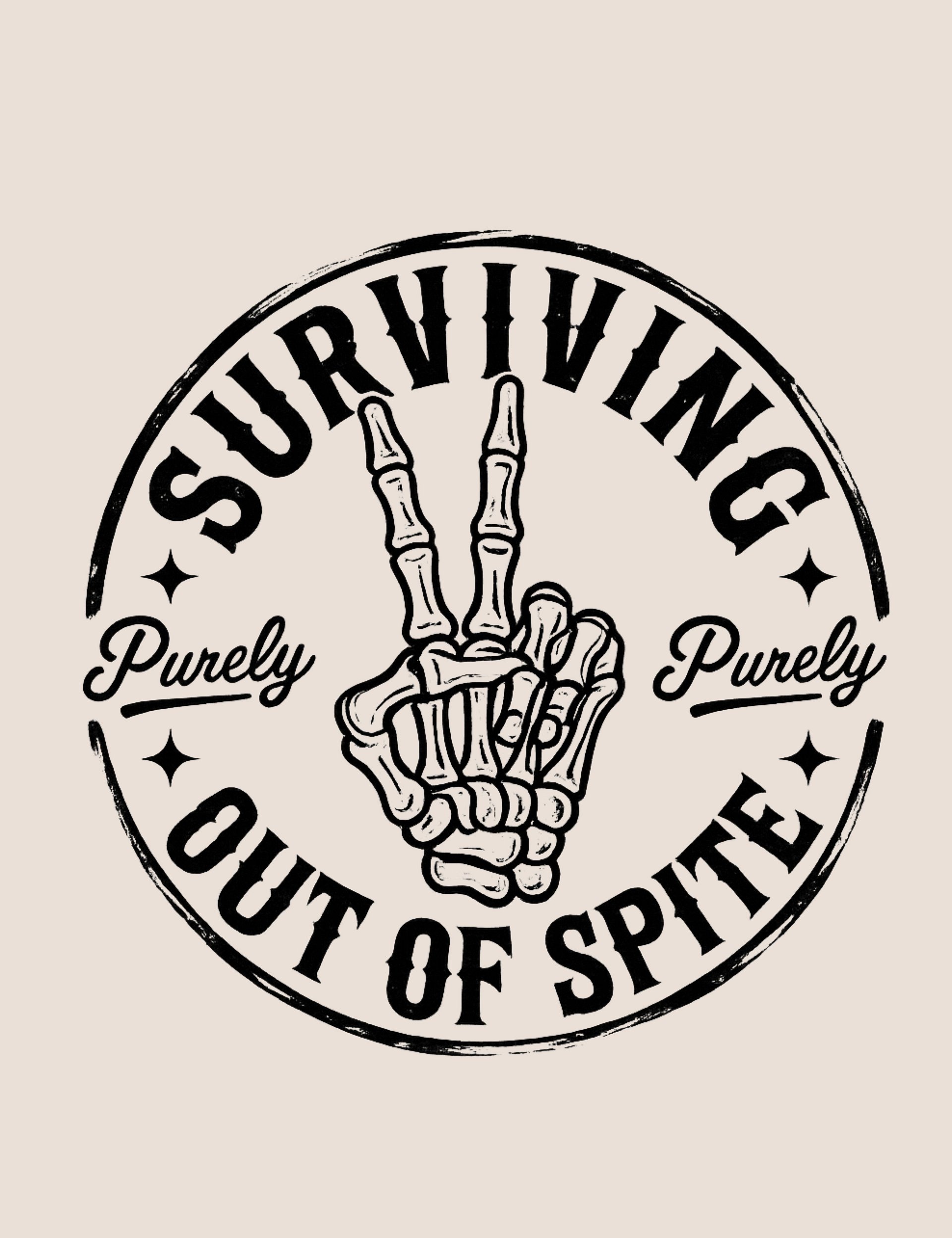 Surviving Purely Out of Spite Tee product image (1)