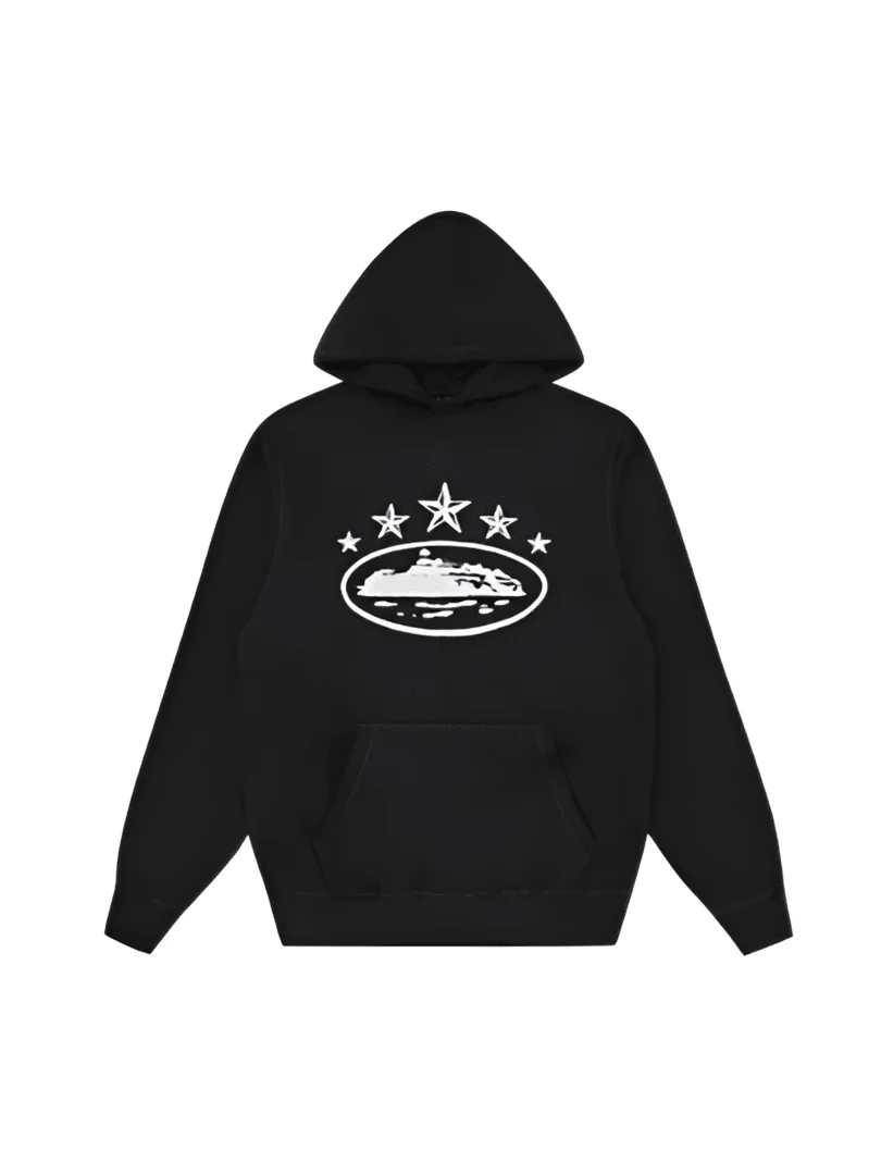 Corteiz 5 Starz Alcatraz Hoodie Black product image (1)