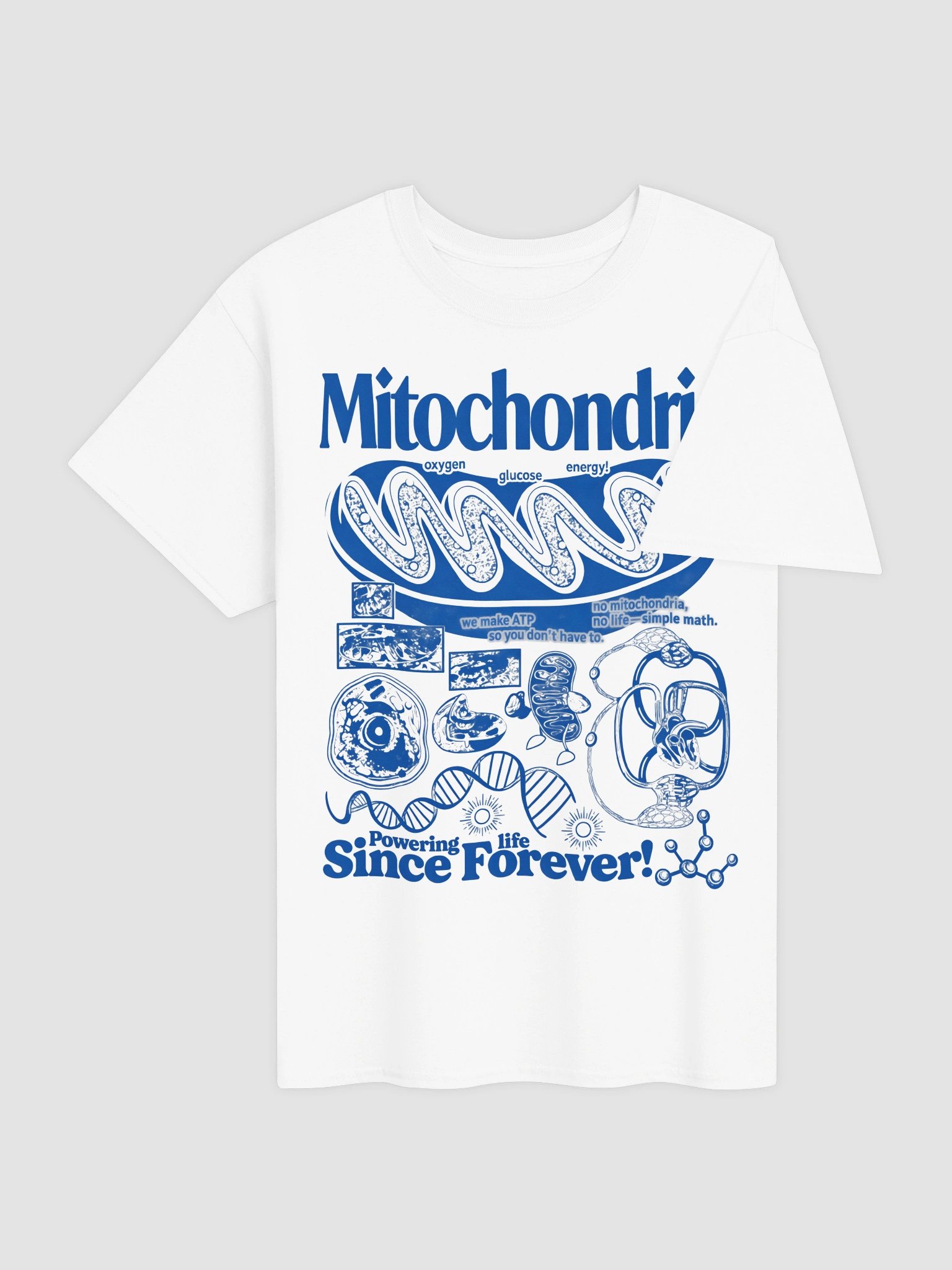 Mitochondria Vintage Science Shirt - Retro Biology ATP Graphic Tee product image (3)