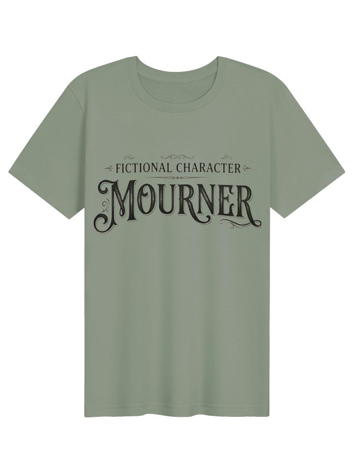 "Fictional Character Mourner" Dark Academia Literary Tee product image (1)