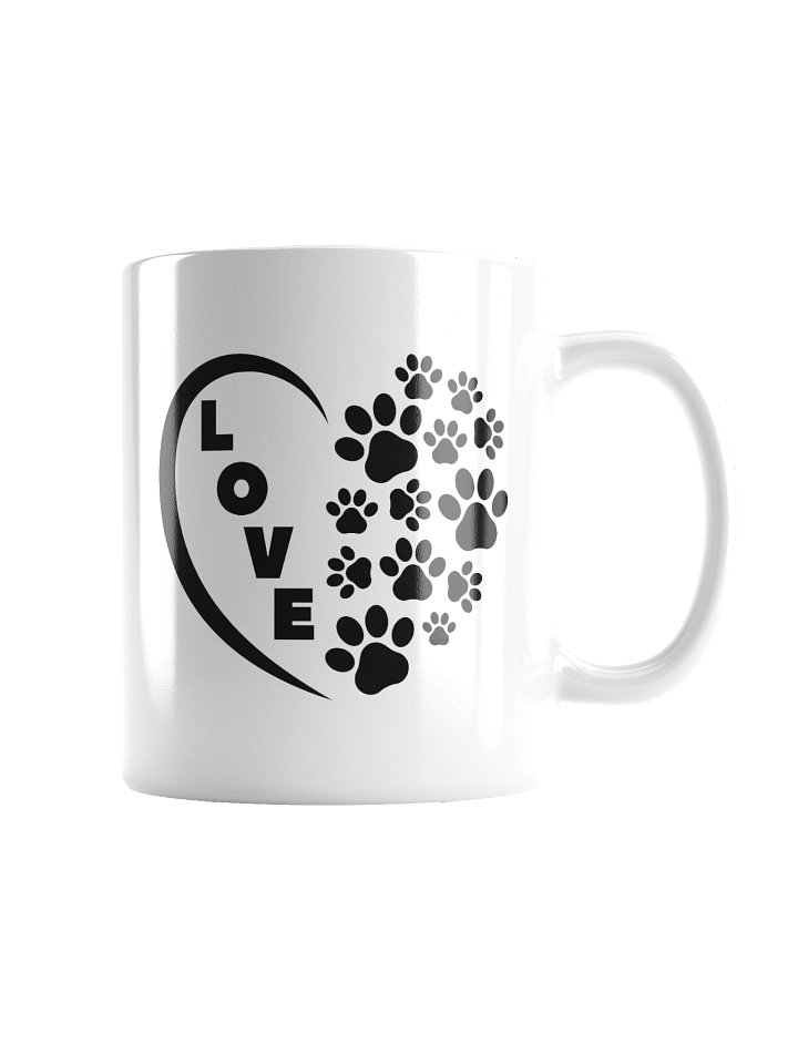 Love Heart Dog Cat Paw Prints Mug Cup product image (5)