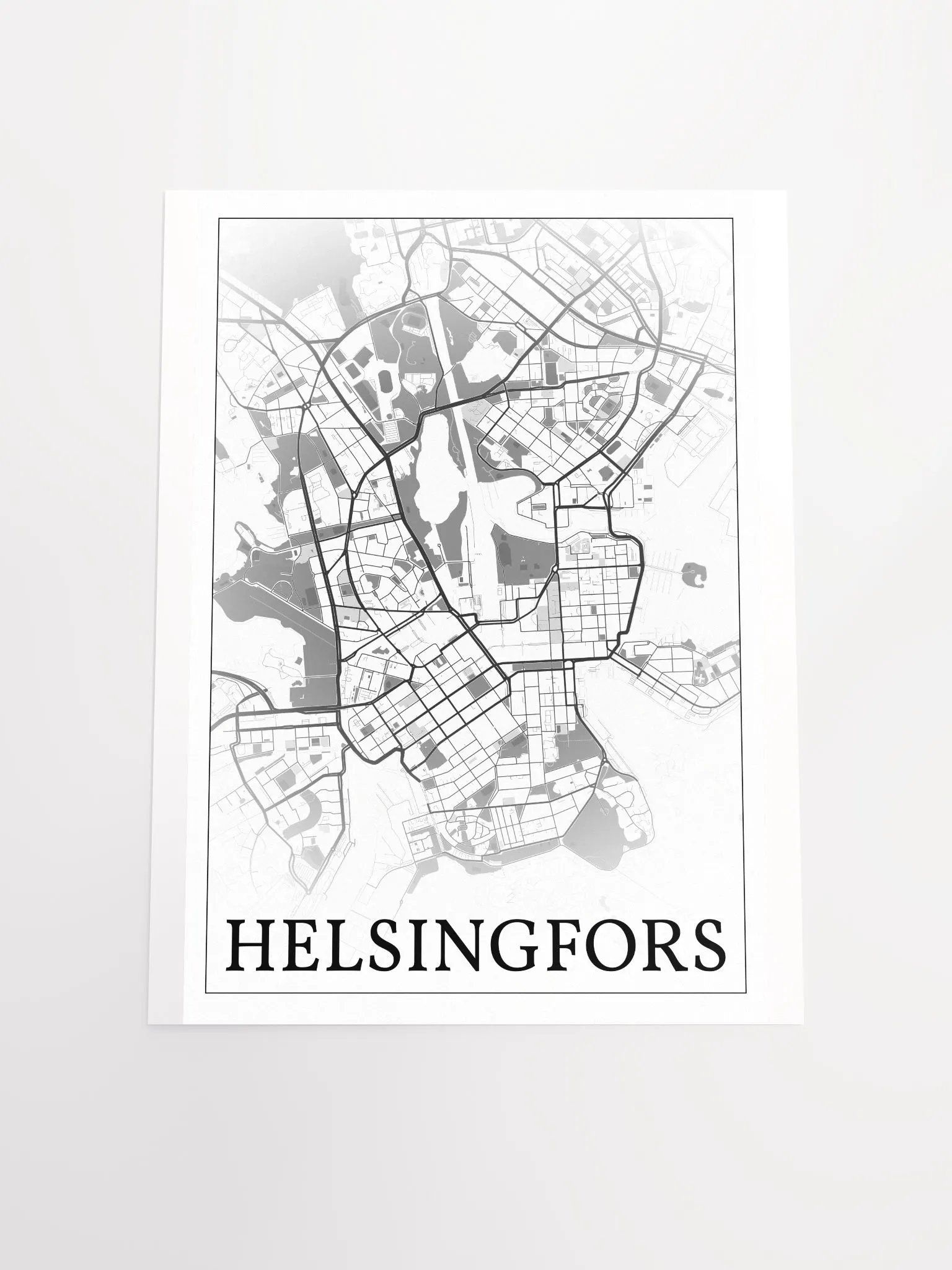 Helsingfors, Finland, city map print product image (18)