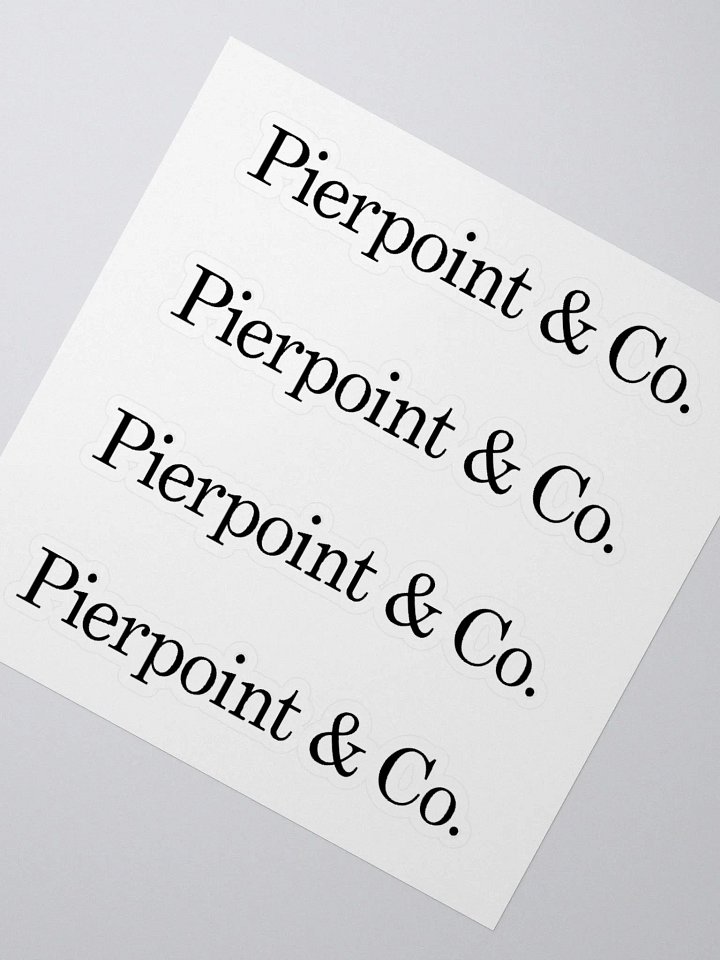 Pierpoint & Co. Stickers product image (2)