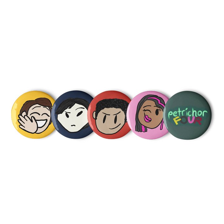 WILLOWISP Button Pins (Petrichor Four Collection) product image (1)