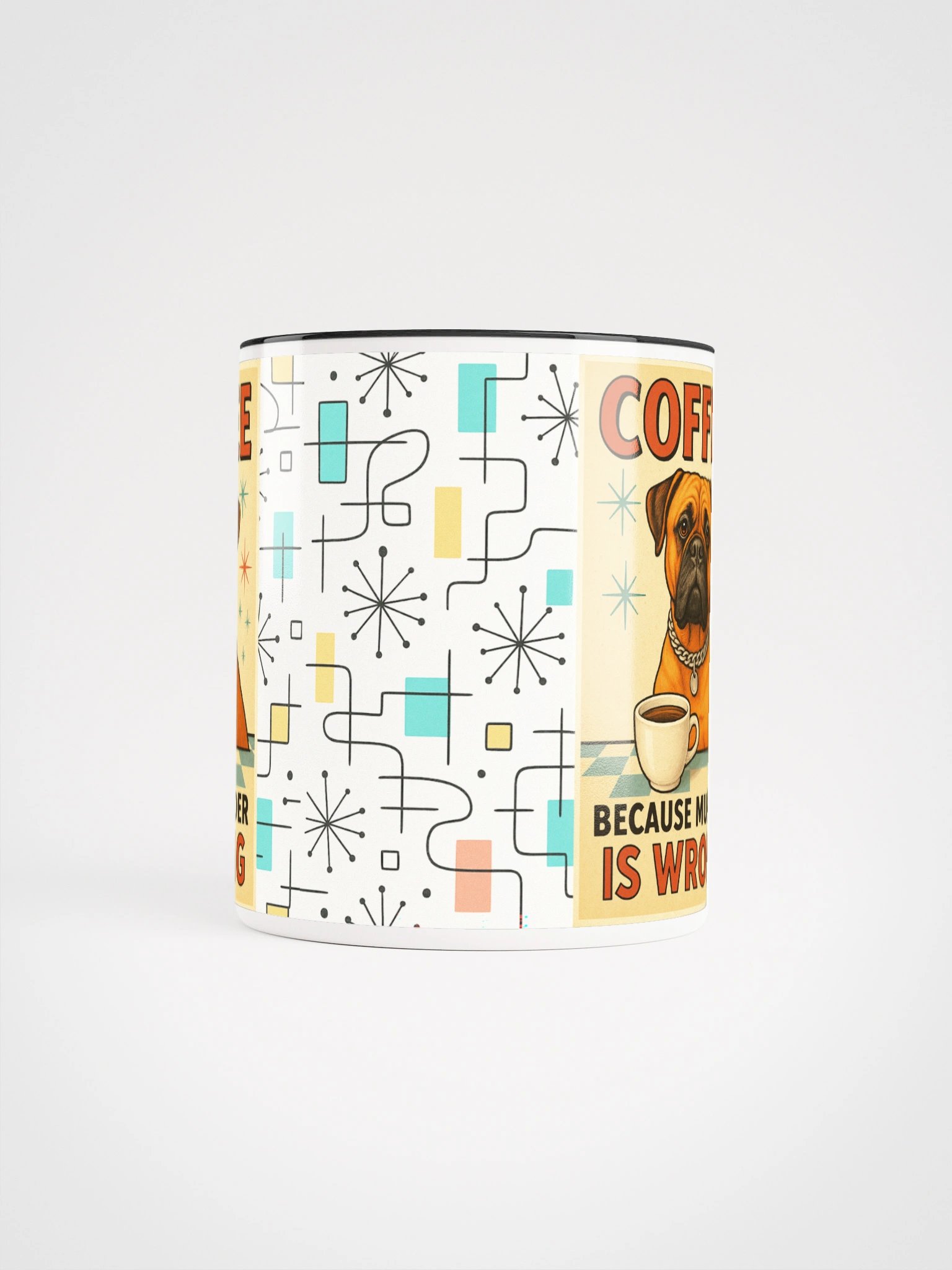 Coffee Because Murder Is Wrong Bullmastiff Mug | Funny Dog Coffee Cup product image (5)