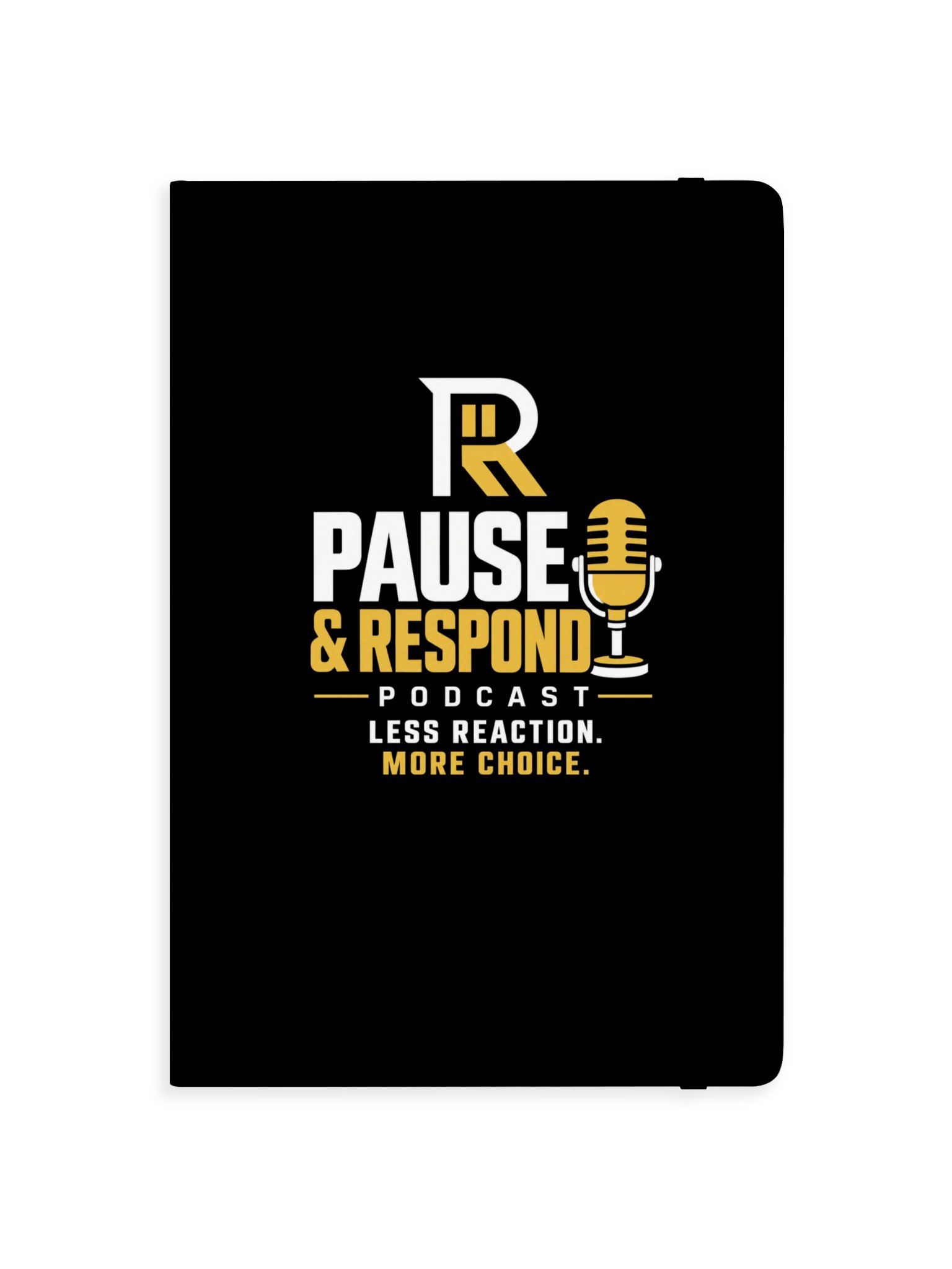 Pause & Respond Hardcover Reflection Notebook- Black product image (1)