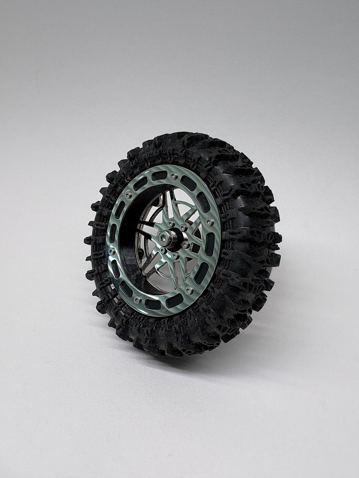 1.8" v2 Floater Wheels - "Supernova" wheel face with "Peep" floater product image (2)