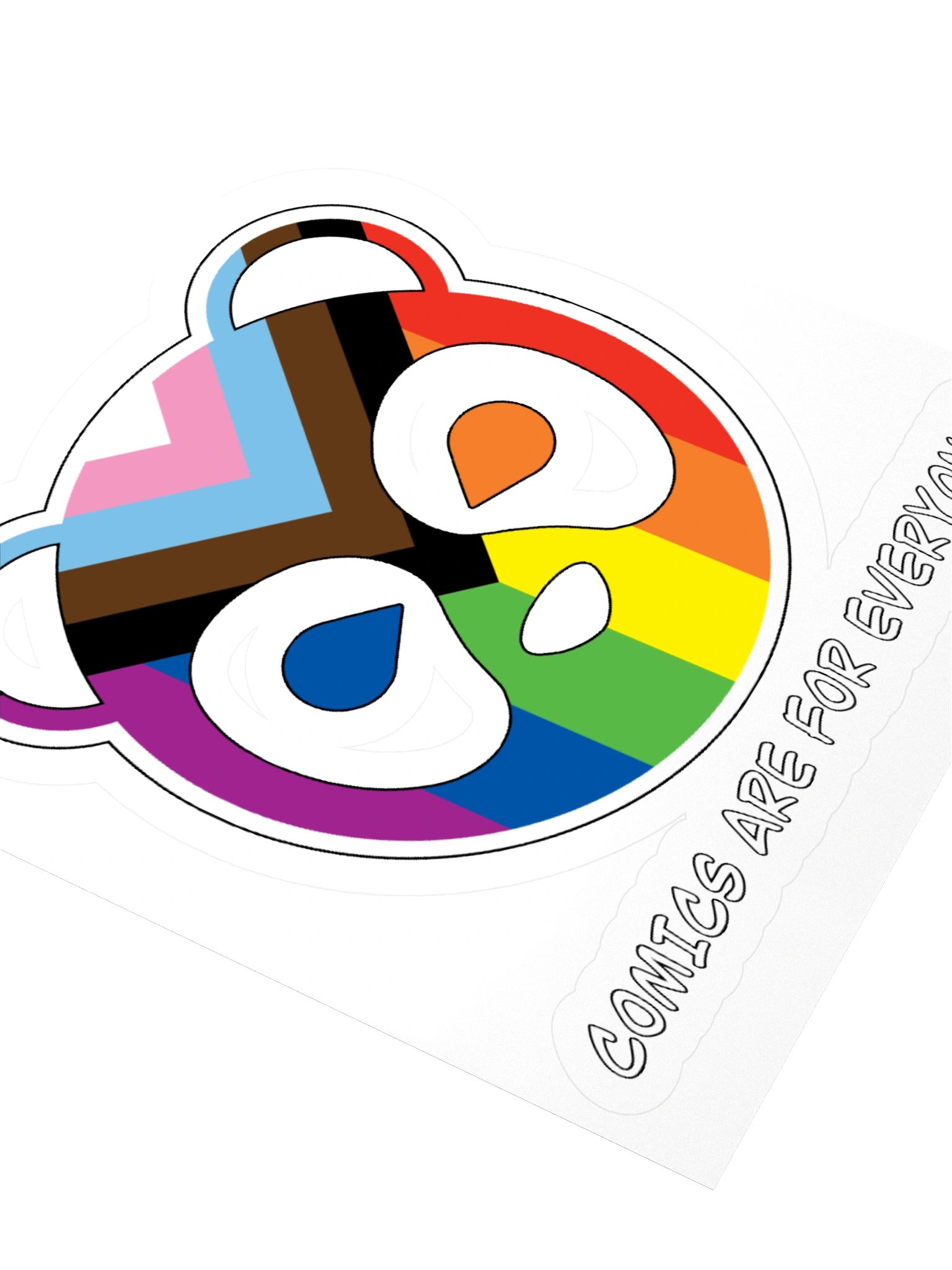 Comics Are For Everyone Progressive Pride Sticker product image (7)