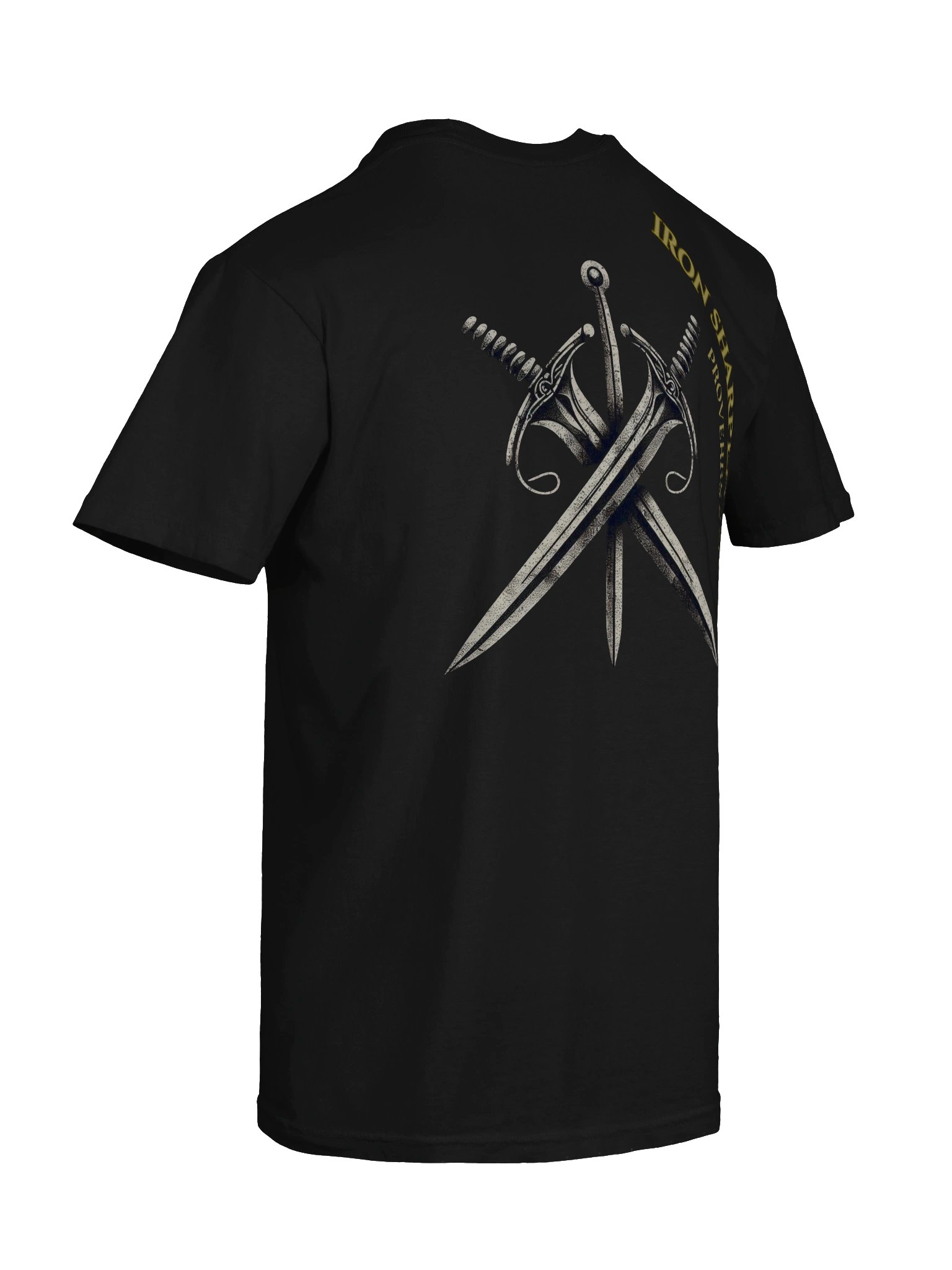 Iron Sharpens Iron - Proverbs 27:17 Heavyweight Black Tee product image (5)
