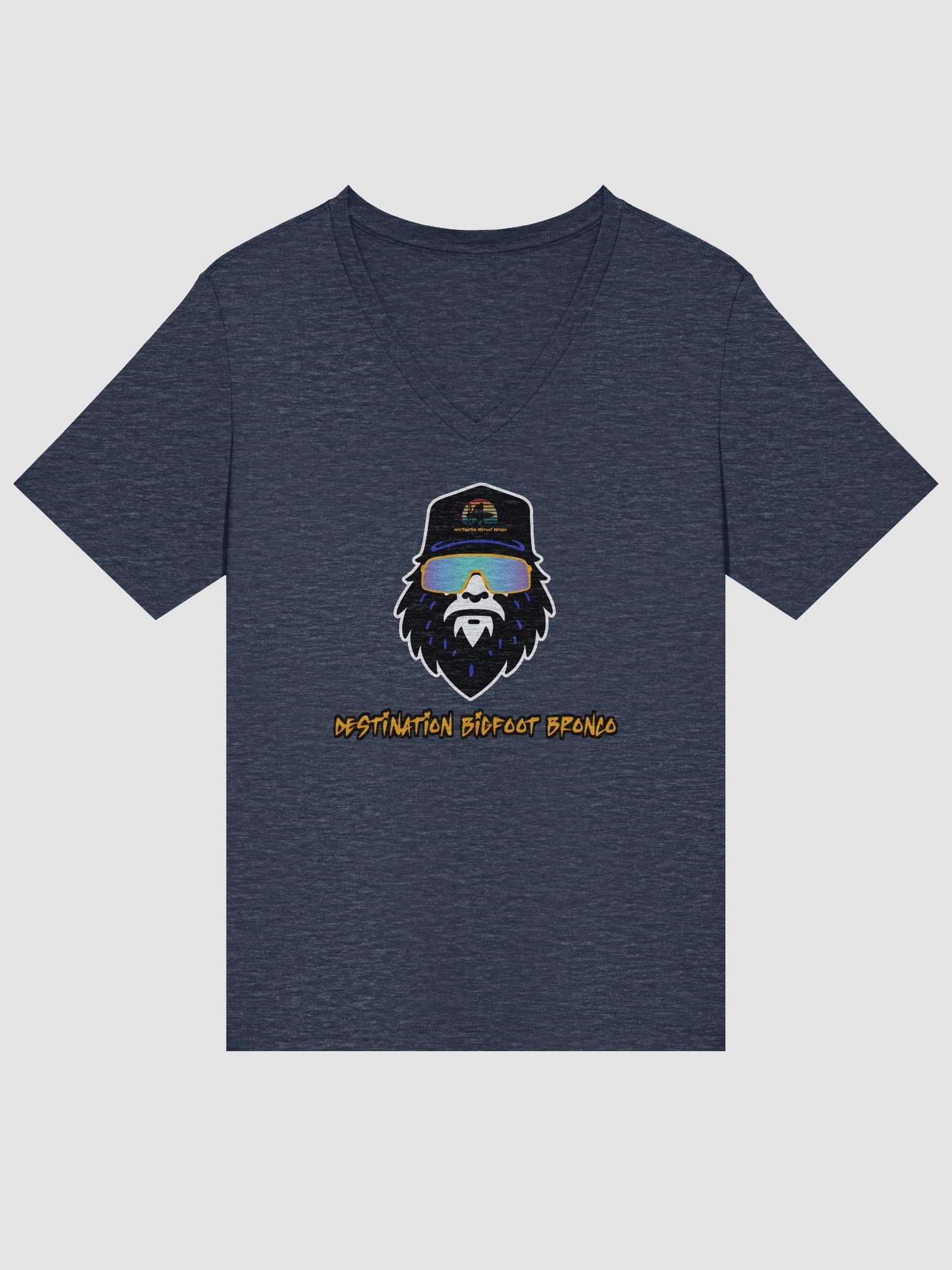 Destination Bigfoot Bronco Bigfoot Logo Bella+Canvas Women's Relaxed V-Neck T-Shirt (Multiple Color Options) product image (22)