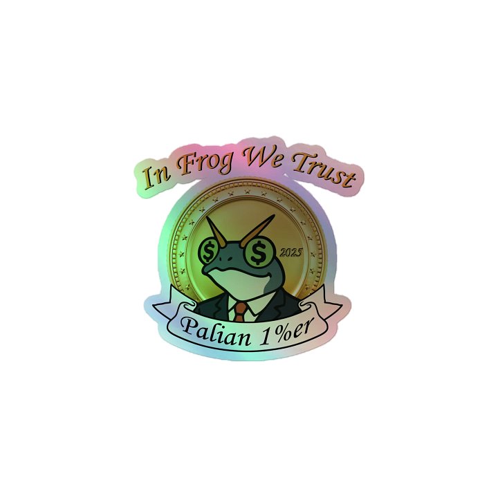 FROGMONEY2025 Holographic Sticker product image (1)