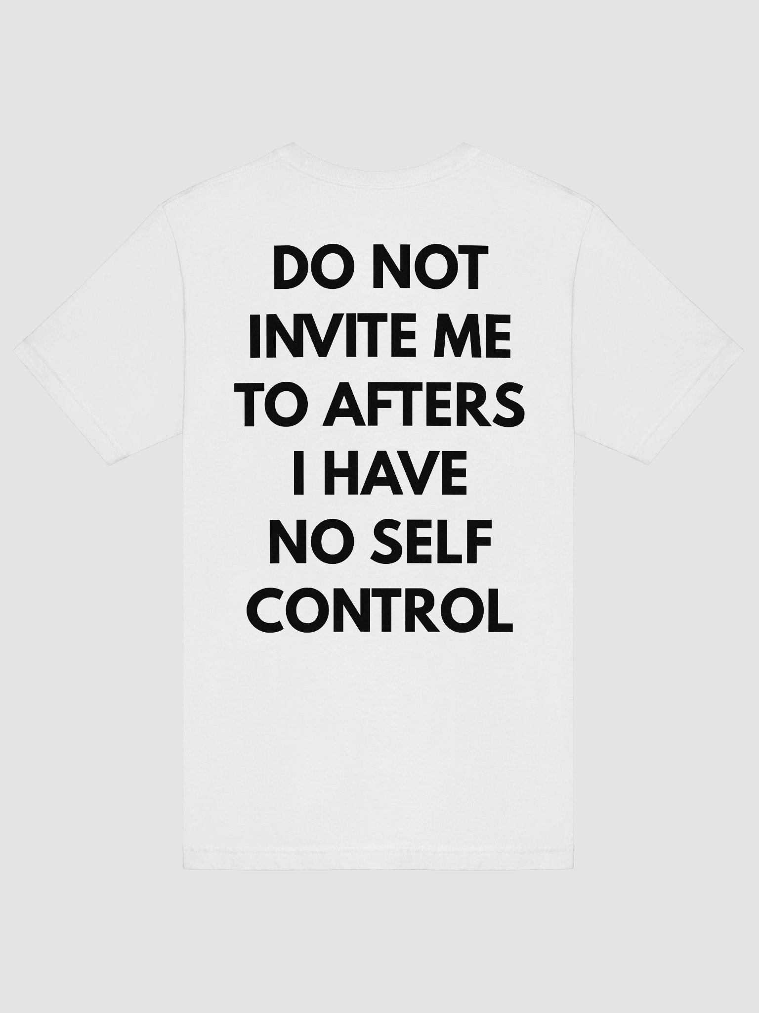No Self Control T-Shirt | Bold Graphic Streetwear Overthink Wear product image (6)