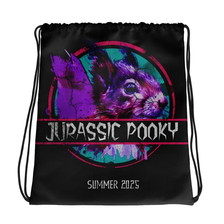 Jurassic Pooky All-Over Drawstring Adventure Bag product image (1)