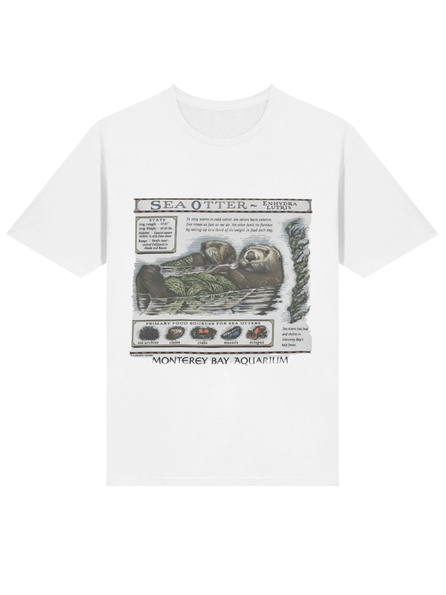 Sea Otter Monterey Bay Aquarium T-shirt product image (2)