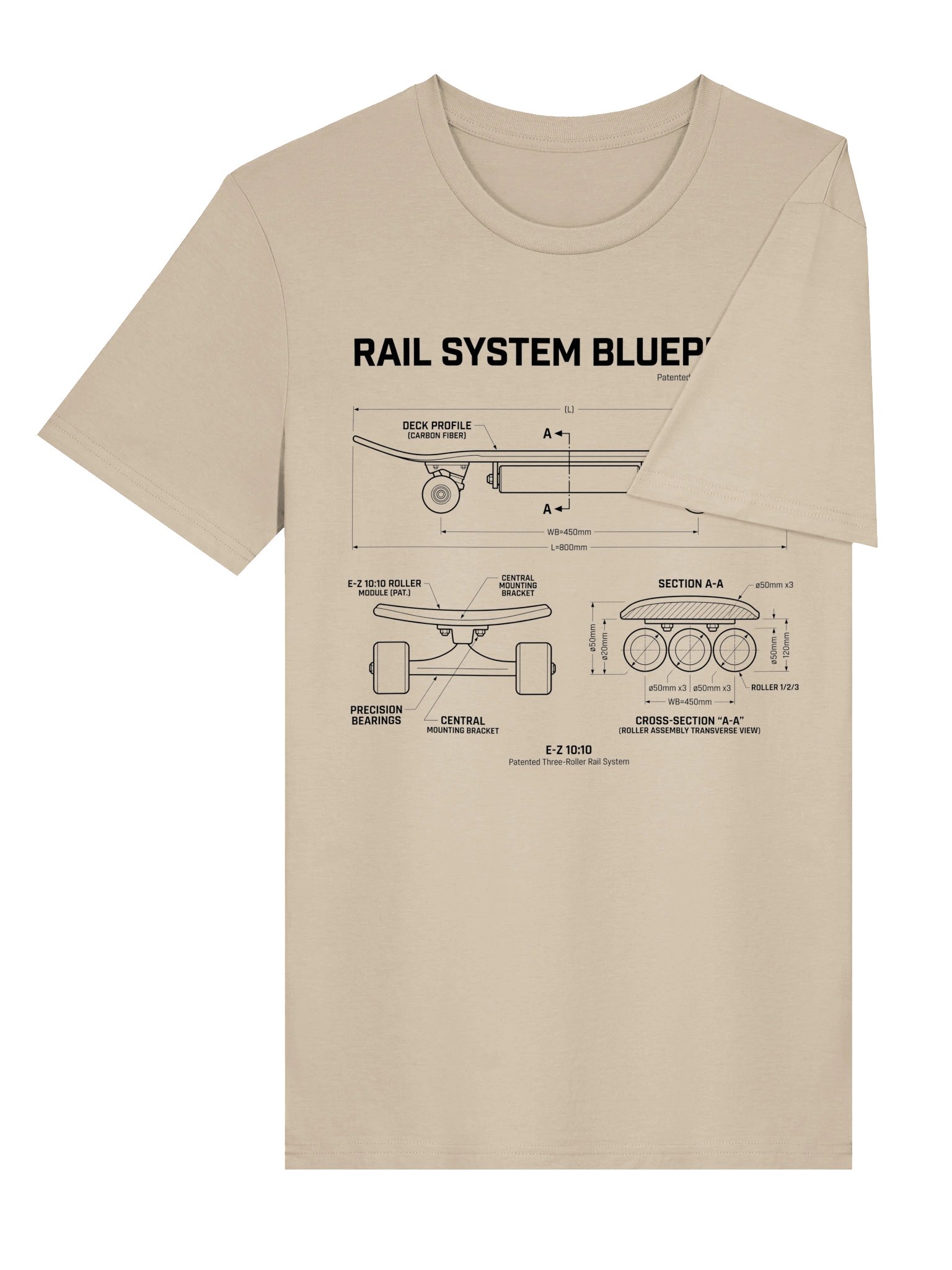 E-Z 10:10 Rail System Blueprint Tee product image (6)