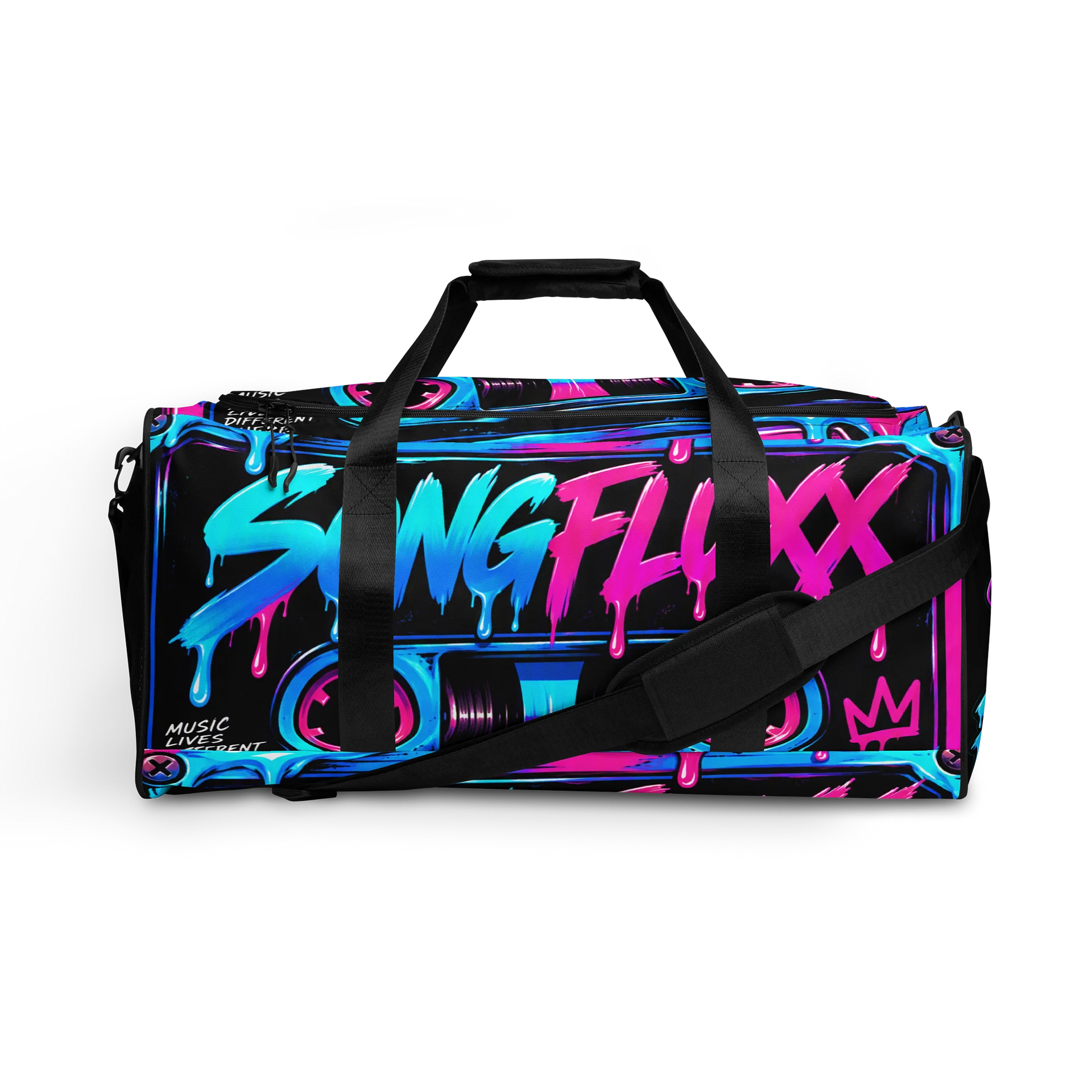 SONGFLUXX Neon Cassette Duffle Bag