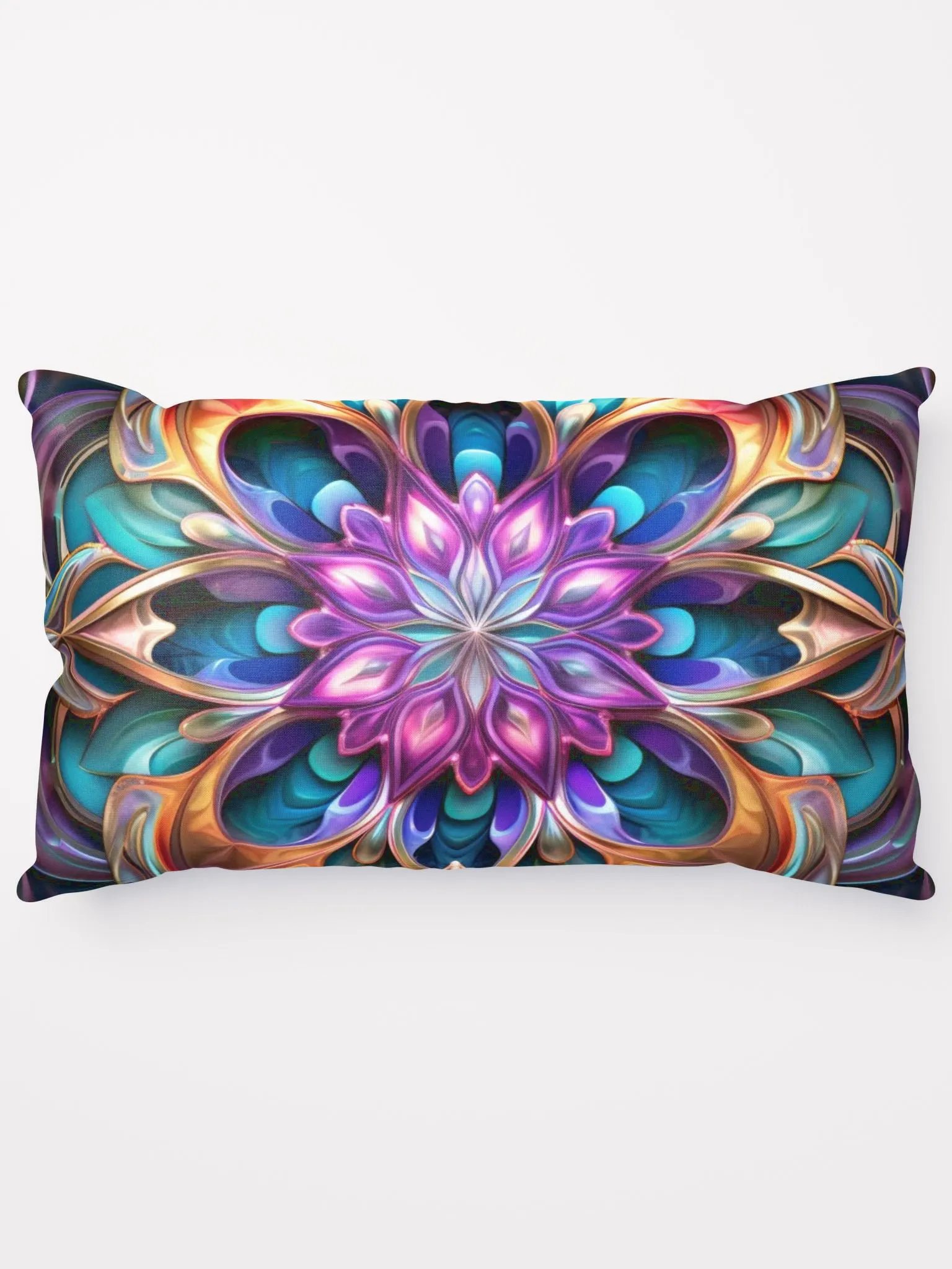 Purple Fractal Throw Pillow - Mesmerizing! product image (5)