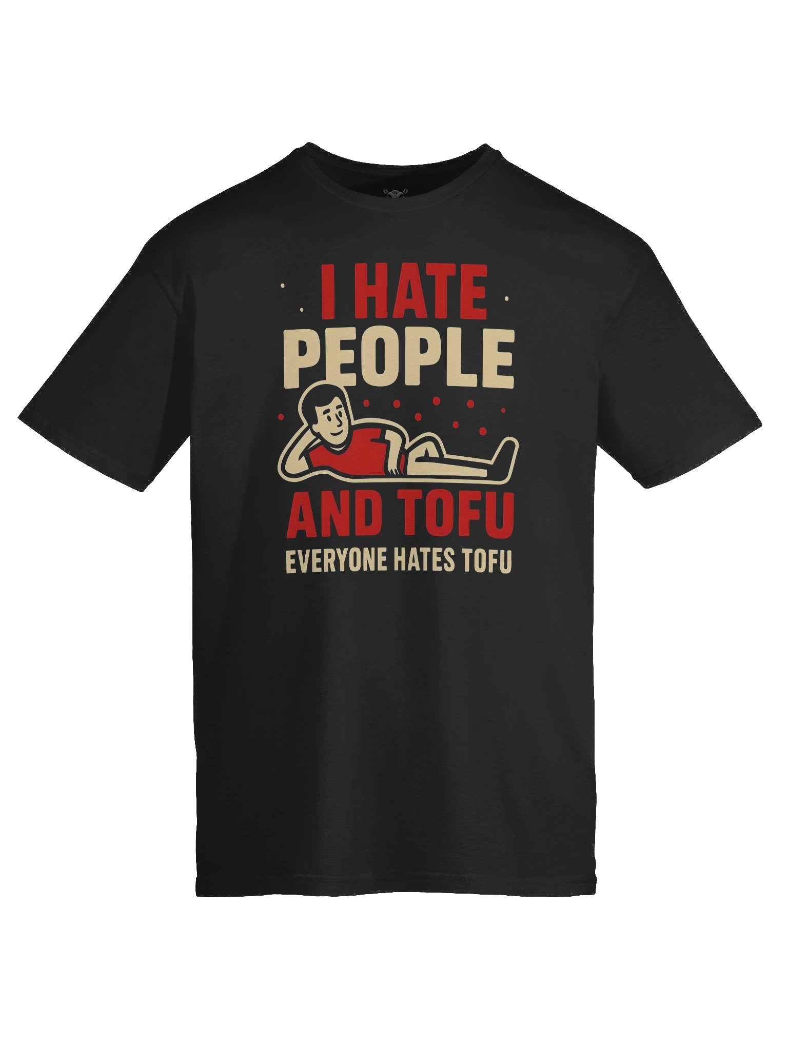 "I Hate People And Tofu" T-Shirt – Funny Fallout-Style Graphic Tee | Sarcastic Humor Shirt product image (3)