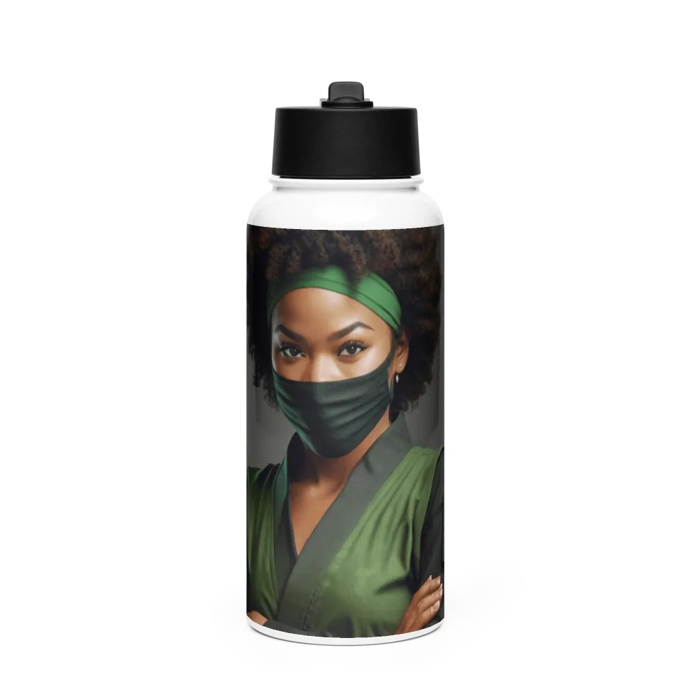 Whatever Ninja Metal Bottle with straw product image (1)