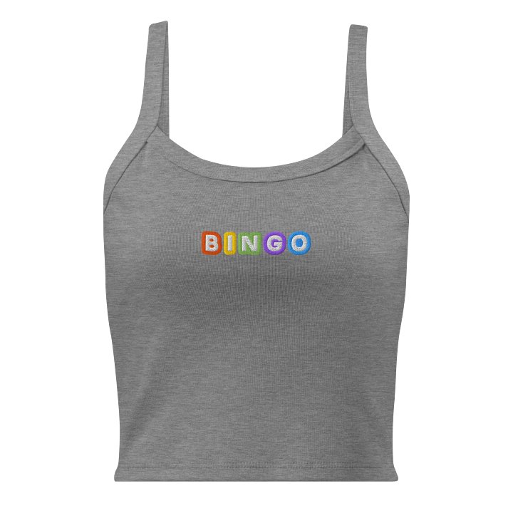Original Embroidered Bingo Letters Micro-Rib Tank product image (1)