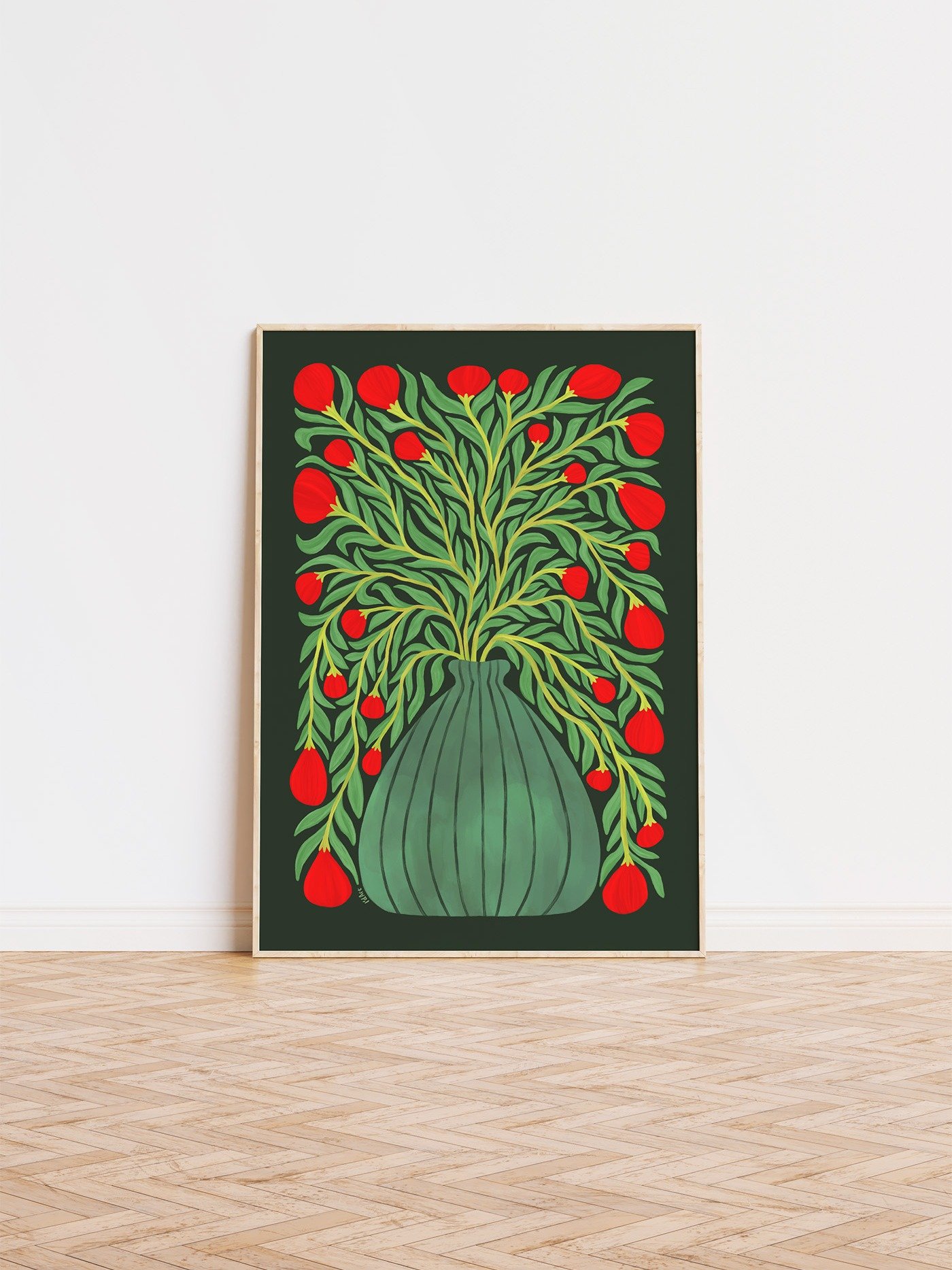 Botanical Print, Plant in Vase Art No.3 product image (1)