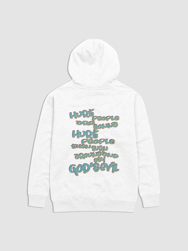 Hurt People - Blue Graffiti - Cotton Heritage Unisex Premium Hoodie (BACK) product image (1)