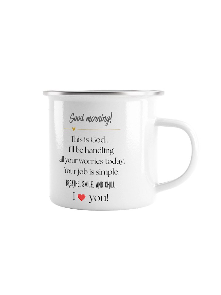 Copy of Good Morning Enamel Mug product image (1)