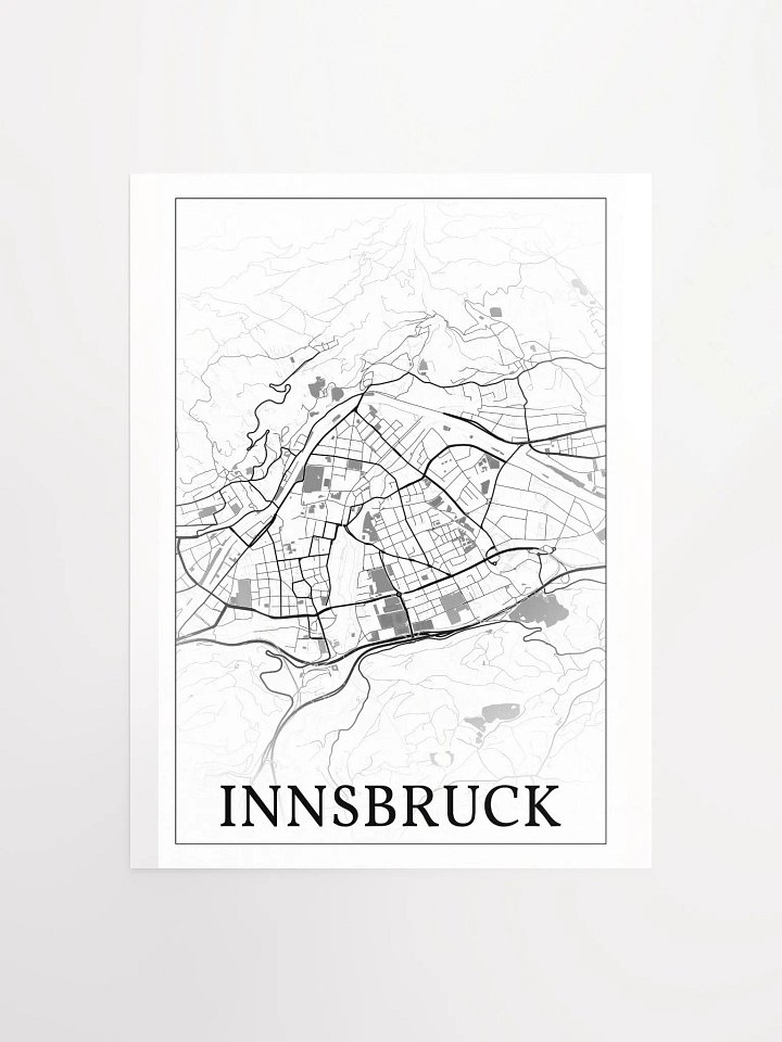 Innsbruck, Austria, city map print product image (5)