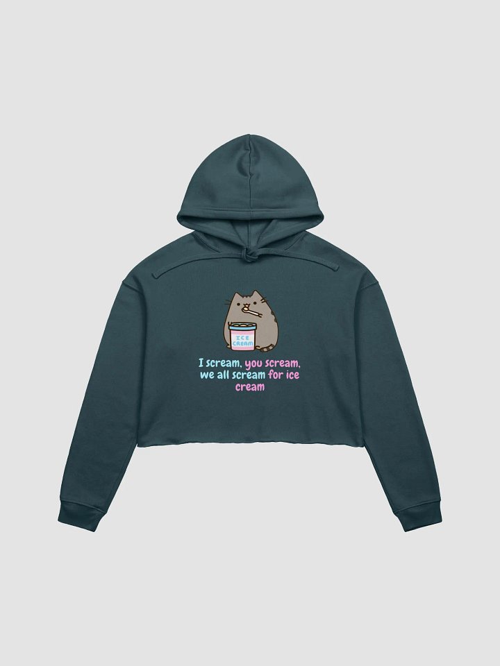 I Scream For Ice Cream Cat Cropped Hoodie product image (5)
