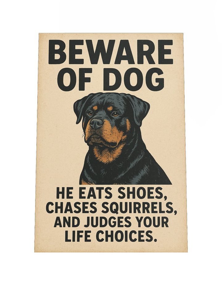 Beware of Dog Humor Poster product image (1)