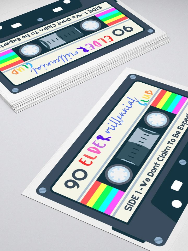Retro Cassette Tape Kiss Cut Sticker product image (1)