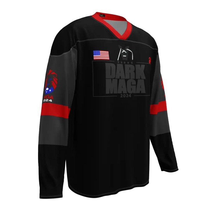 Trump Dark MAGA Hockey Jersey product image (1)