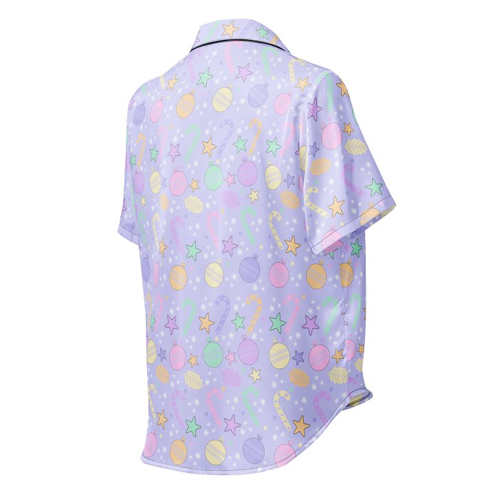 Pastel Christmas Silky Pajama Top product image (2)
