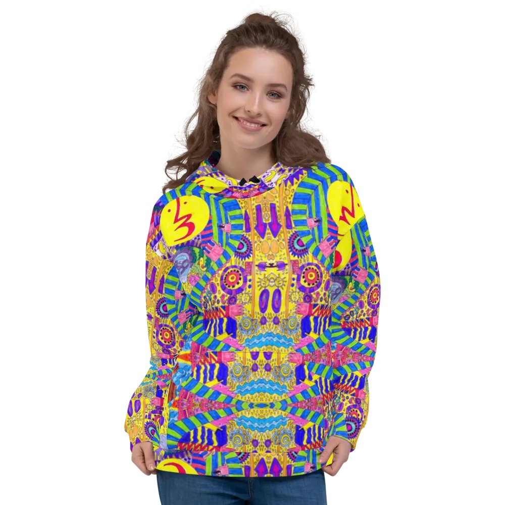 Abstract Colourful Doodles Unisex Pull Over Hoodie product image (4)