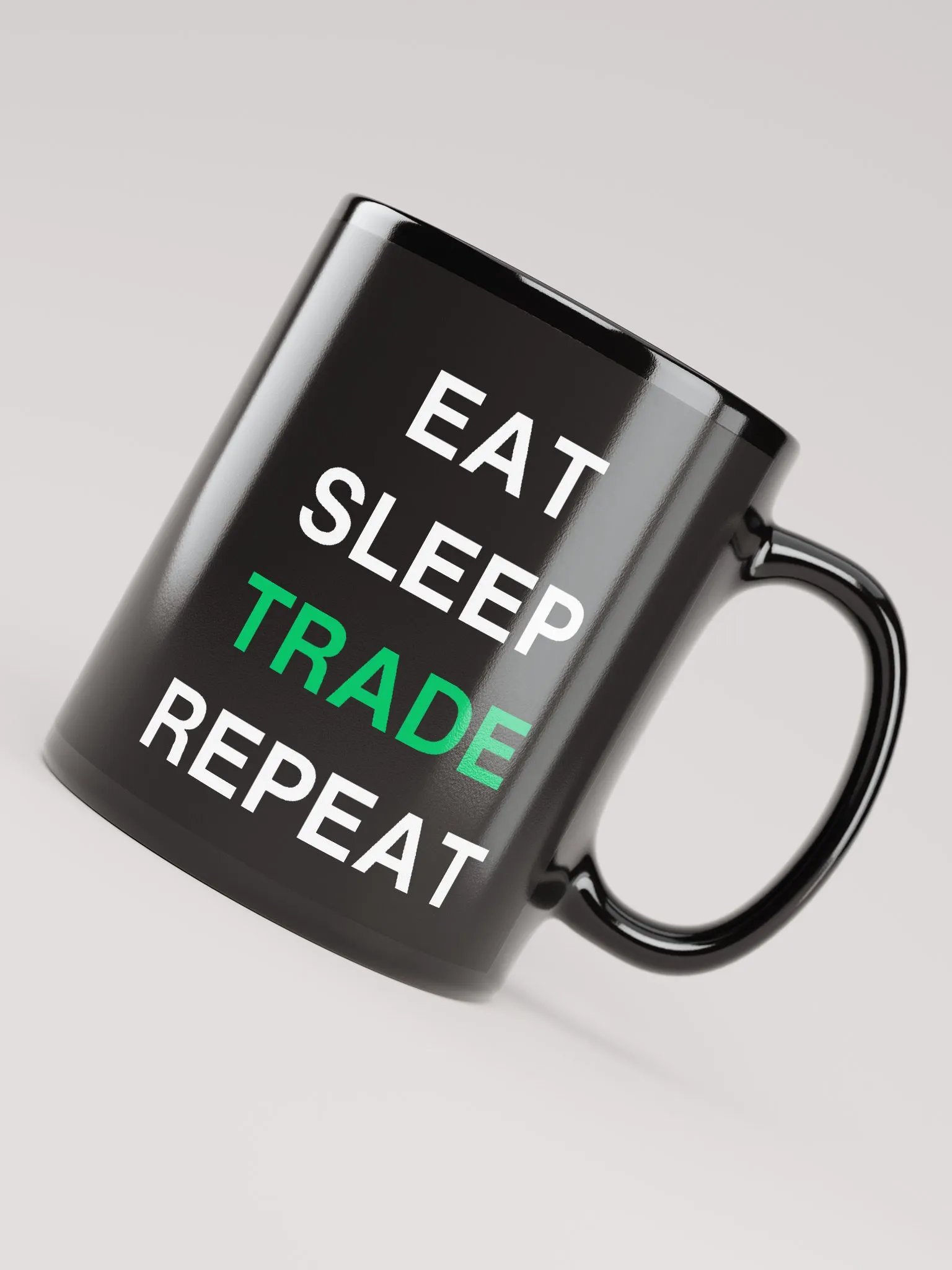 Eat, Sleep, Trade, Repeat Distorted Mug product image (4)