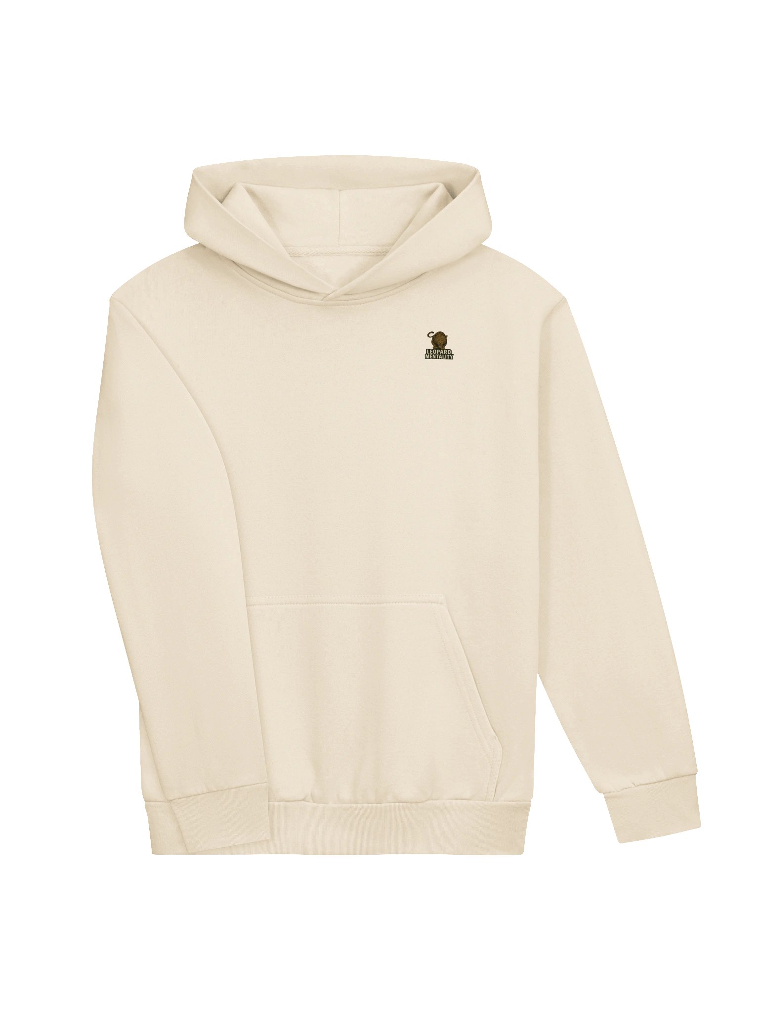 Leopard Mentality™ Calligraphy Hoodie | Urban Streetwear Crème or White Pullover product image (8)