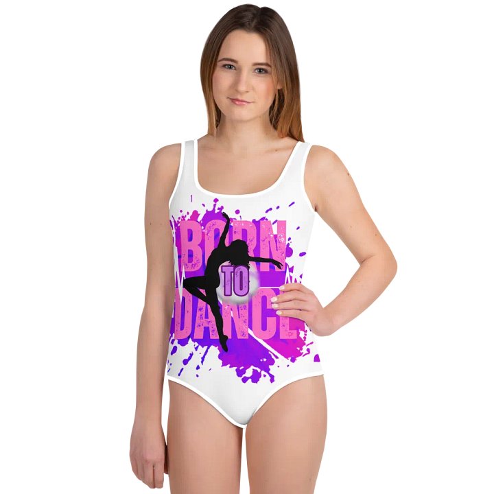 Born to Dance Her Silhouette Rhythmic Reverie Youth Swimsuit product image (2)