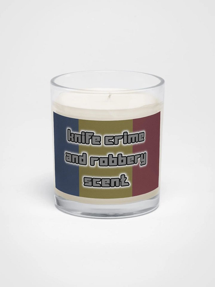 Knife crime and robbery scented candle product image (1)