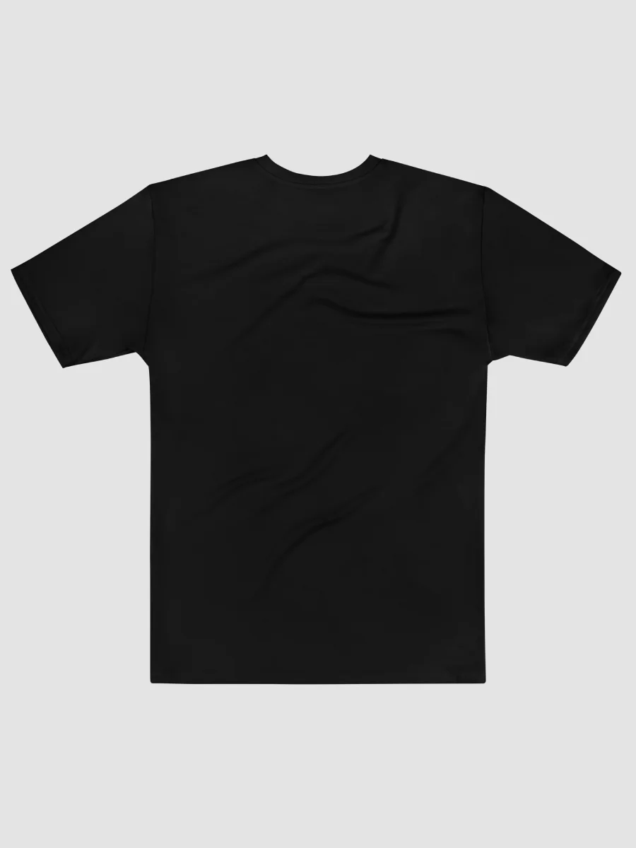 “INFINITE” & CROWN™ logo print—short-sleeve crew men’s (black-on-black) · Exclusive, limited all-black variant product image (2)