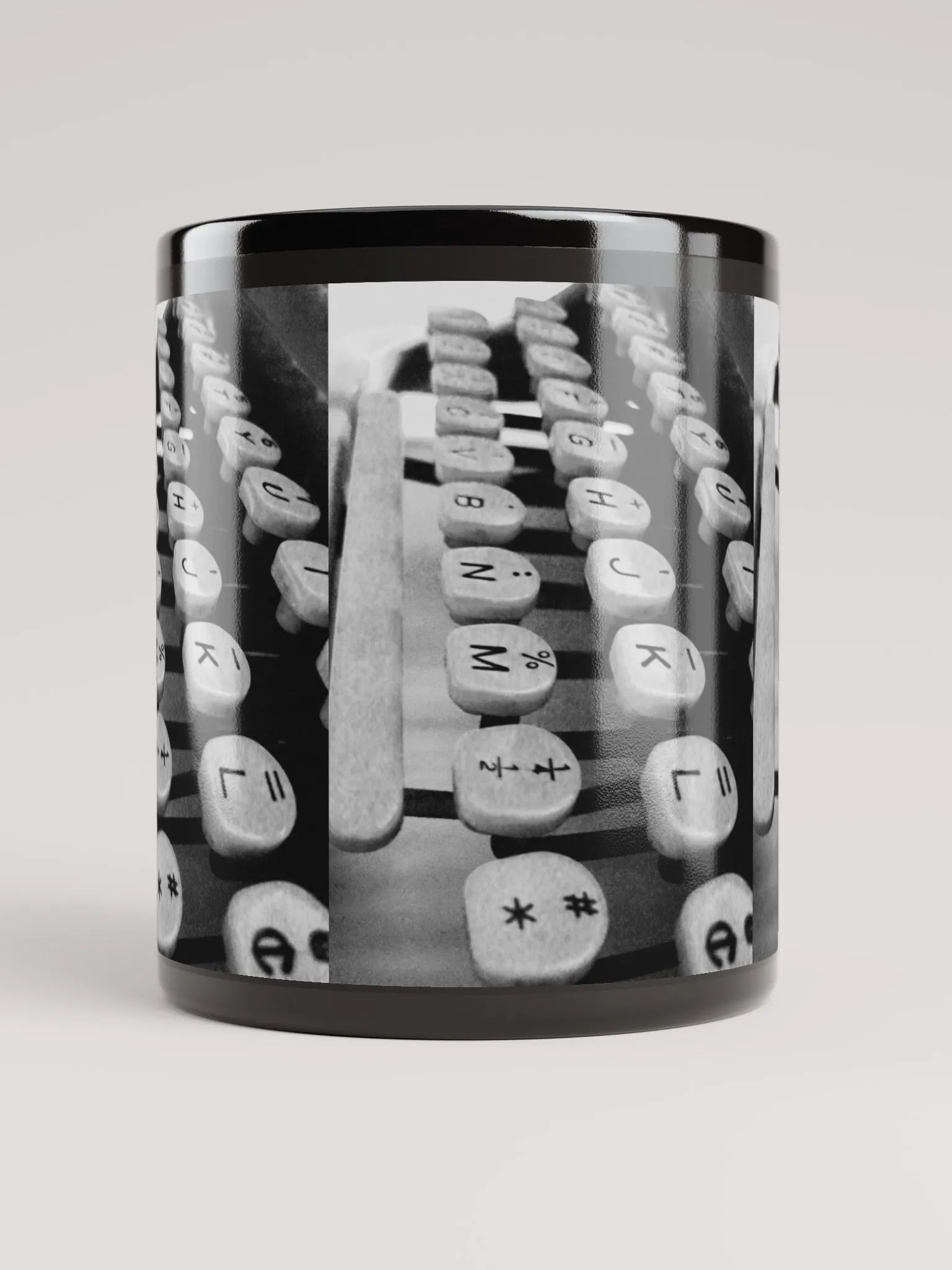 Typewriter Keys - Black & White - Mug product image (5)