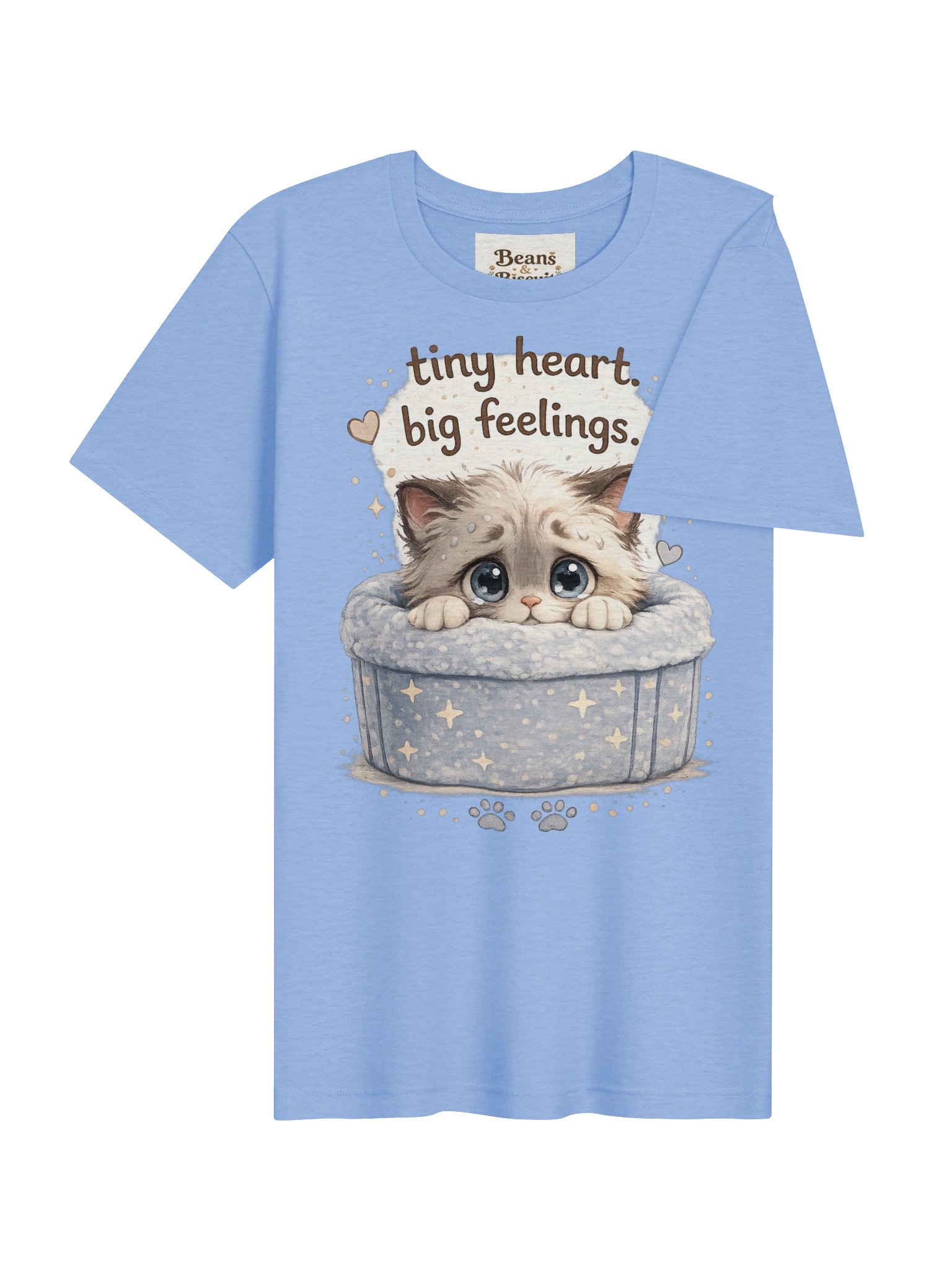 Crumpet Tiny Heart, Big Feelings Kitten Tee product image (4)