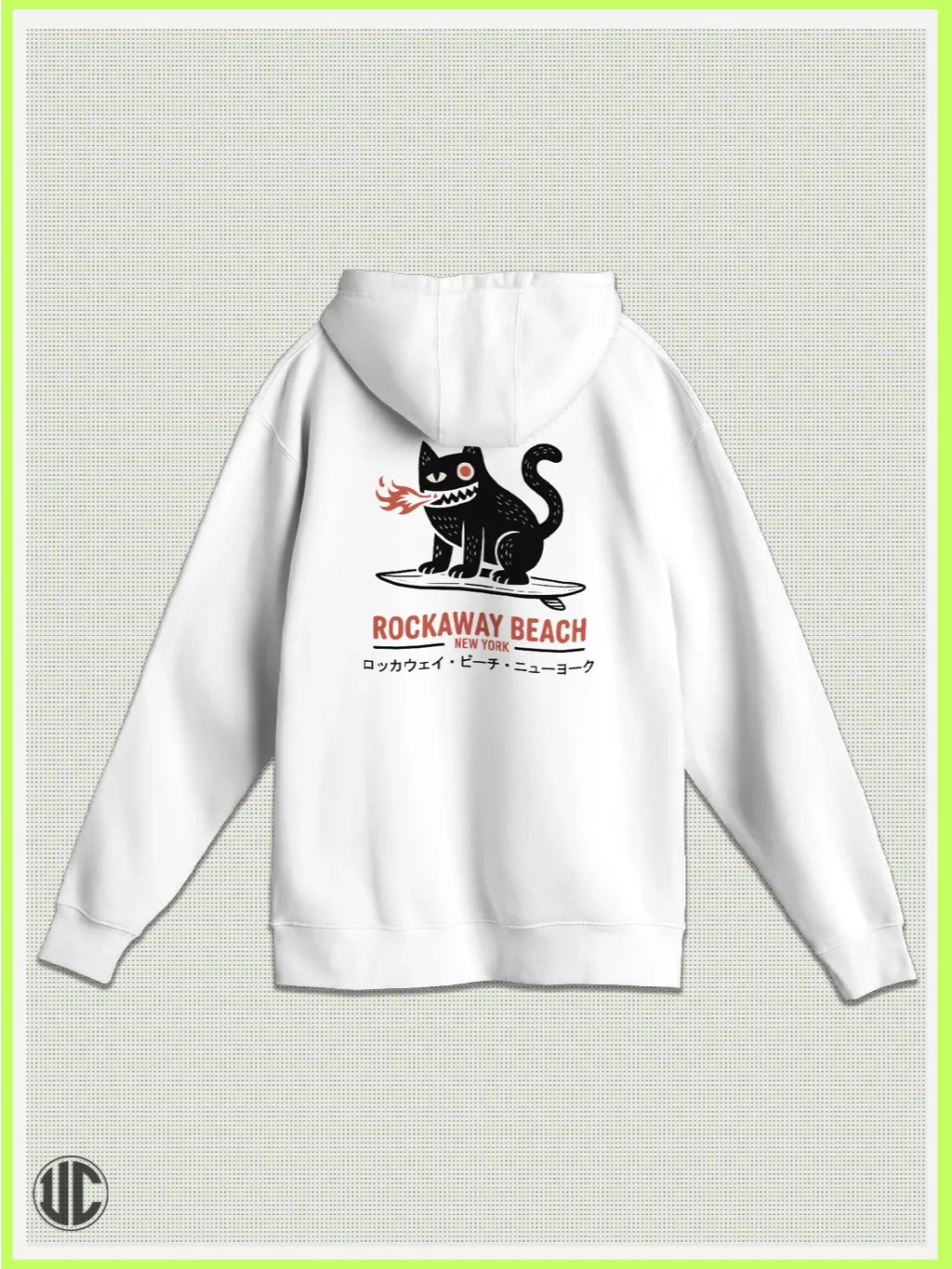 UnkoCon – Rockaway Beach NY Surfer Pullover Hoodie product image (1)