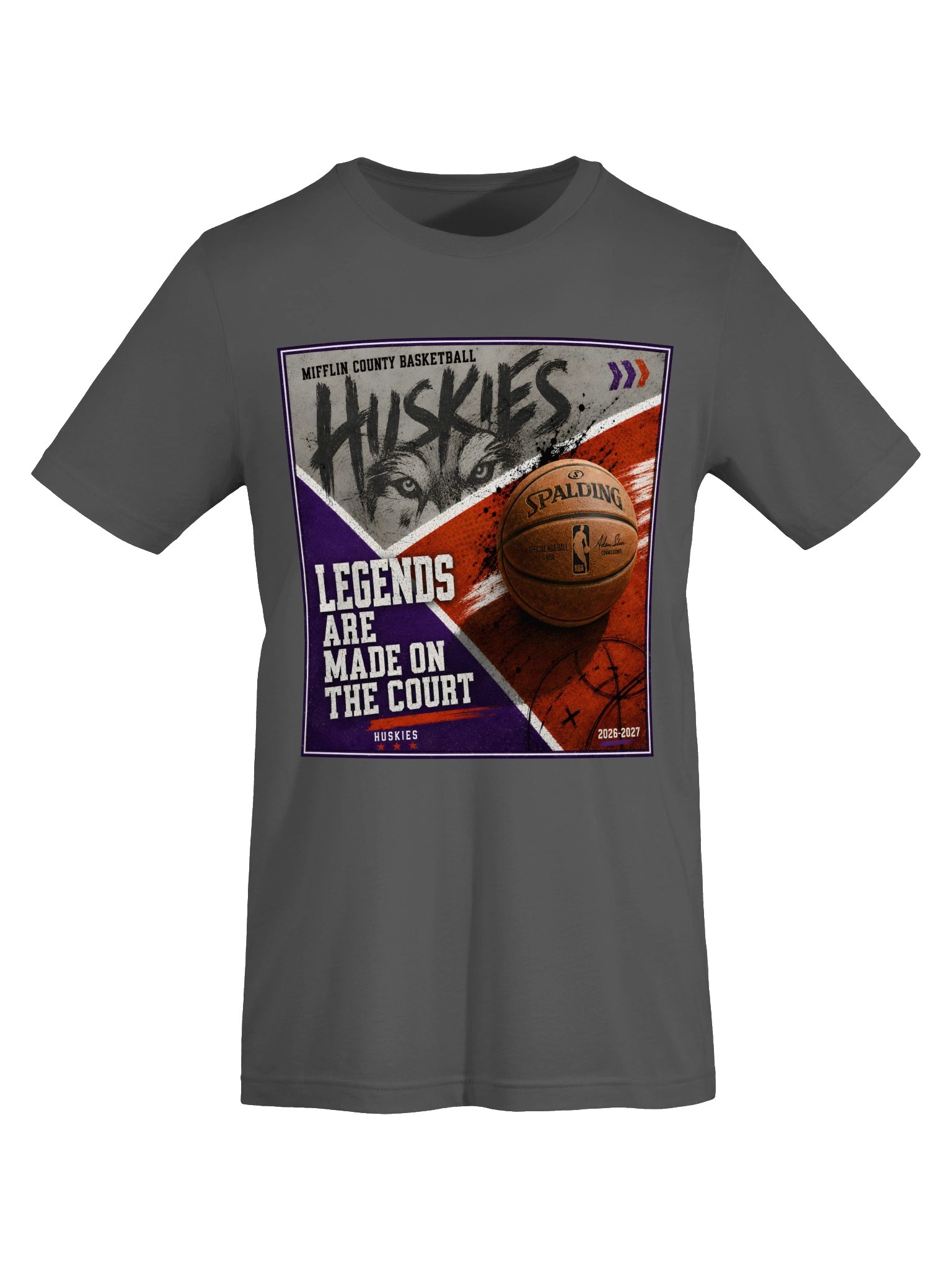 Mifflin County Huskies Basketball Legends Tee product image (17)