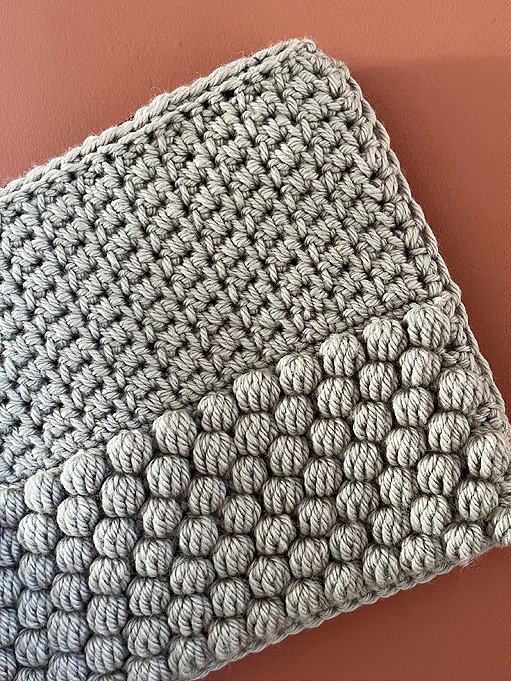 Bubble pattern bag crochet pattern product image (2)