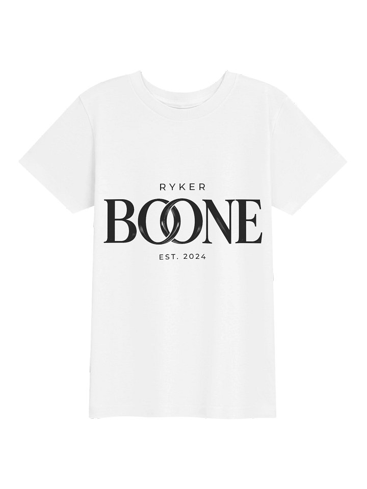 Ryker Boone Youth "Backroad Kid" T-Shirt (White/Black Logo) product image (1)