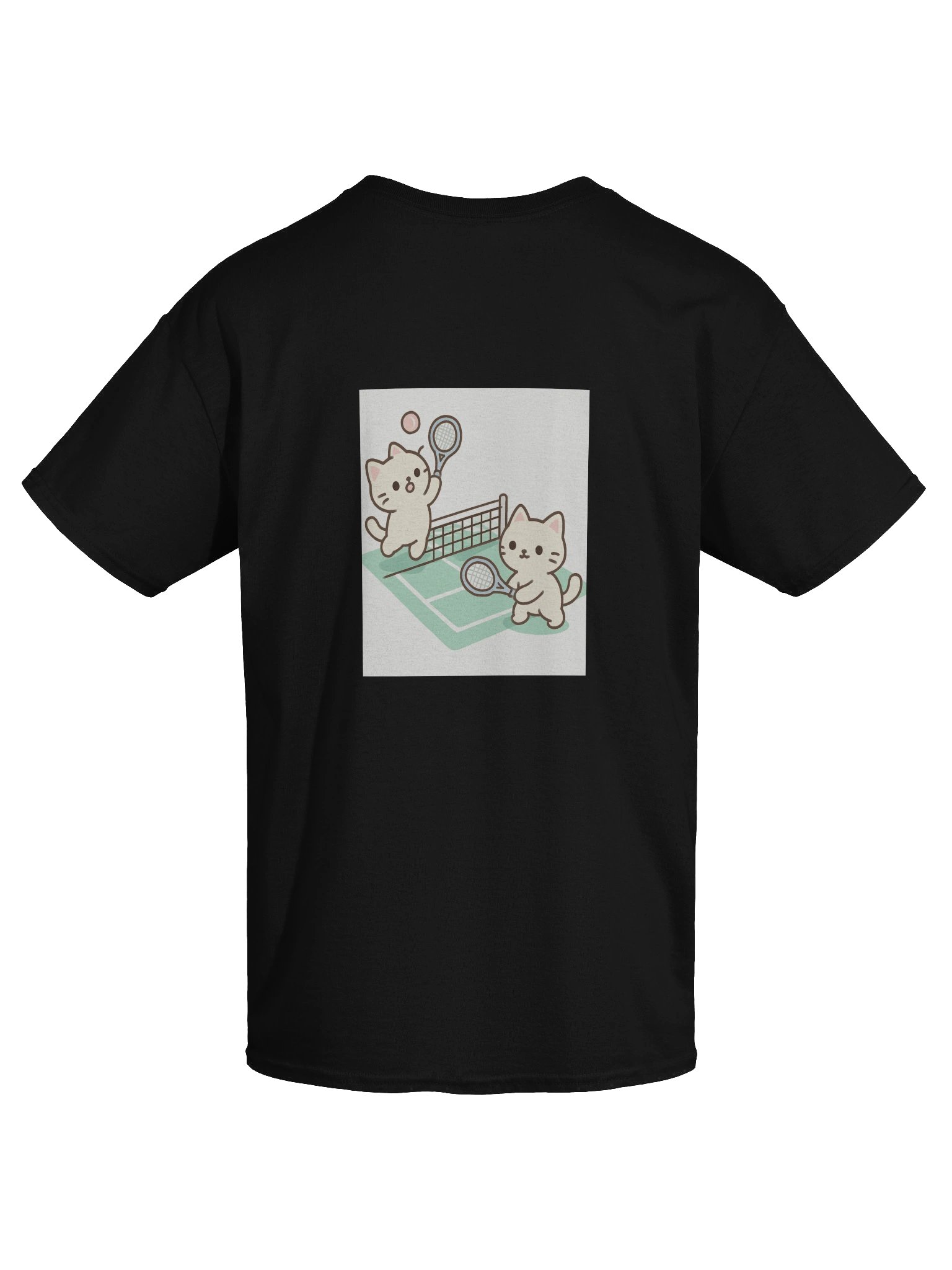 Cheerful Cat Tennis T-Shirt product image (53)