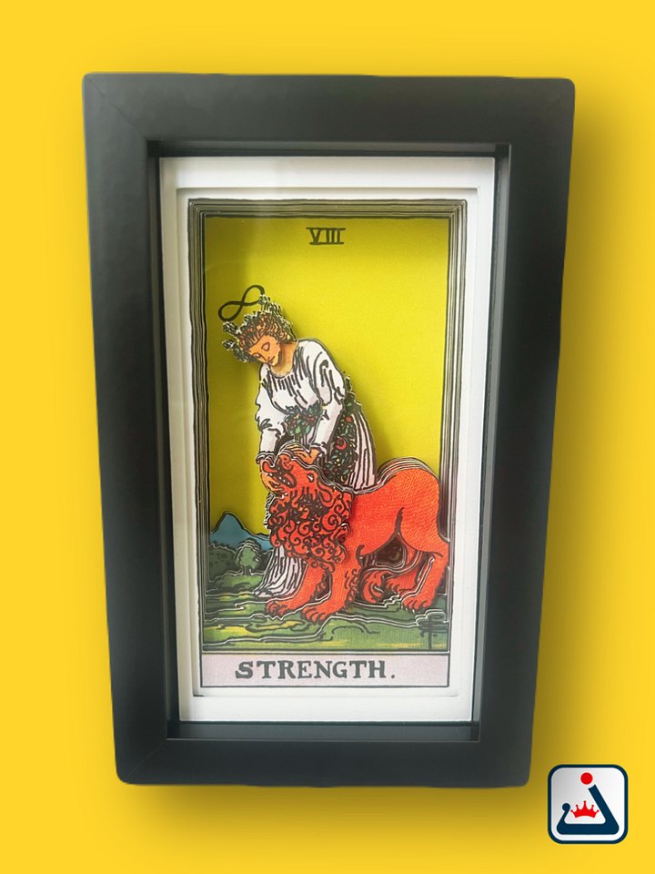 Strength – 3D Tarot Shadow Box Art product image (1)